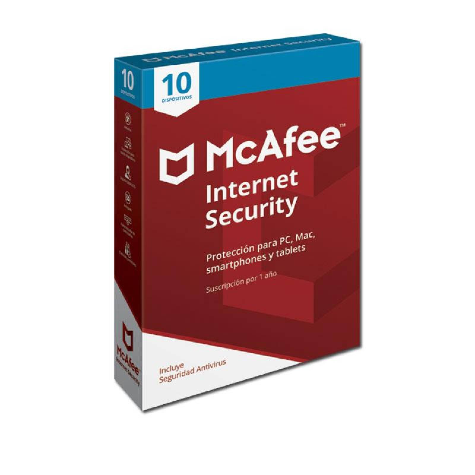 Internet Security McAfee 10 dispositivos