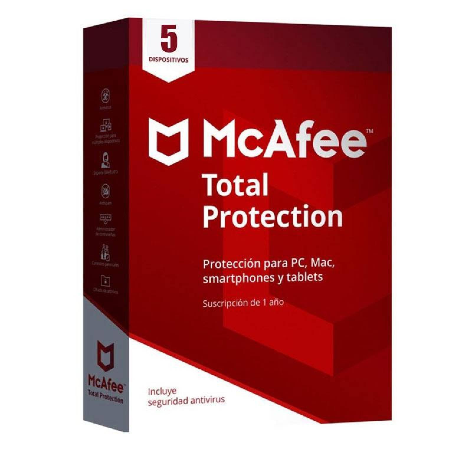 Total Protection McAfee 5 dispositivos