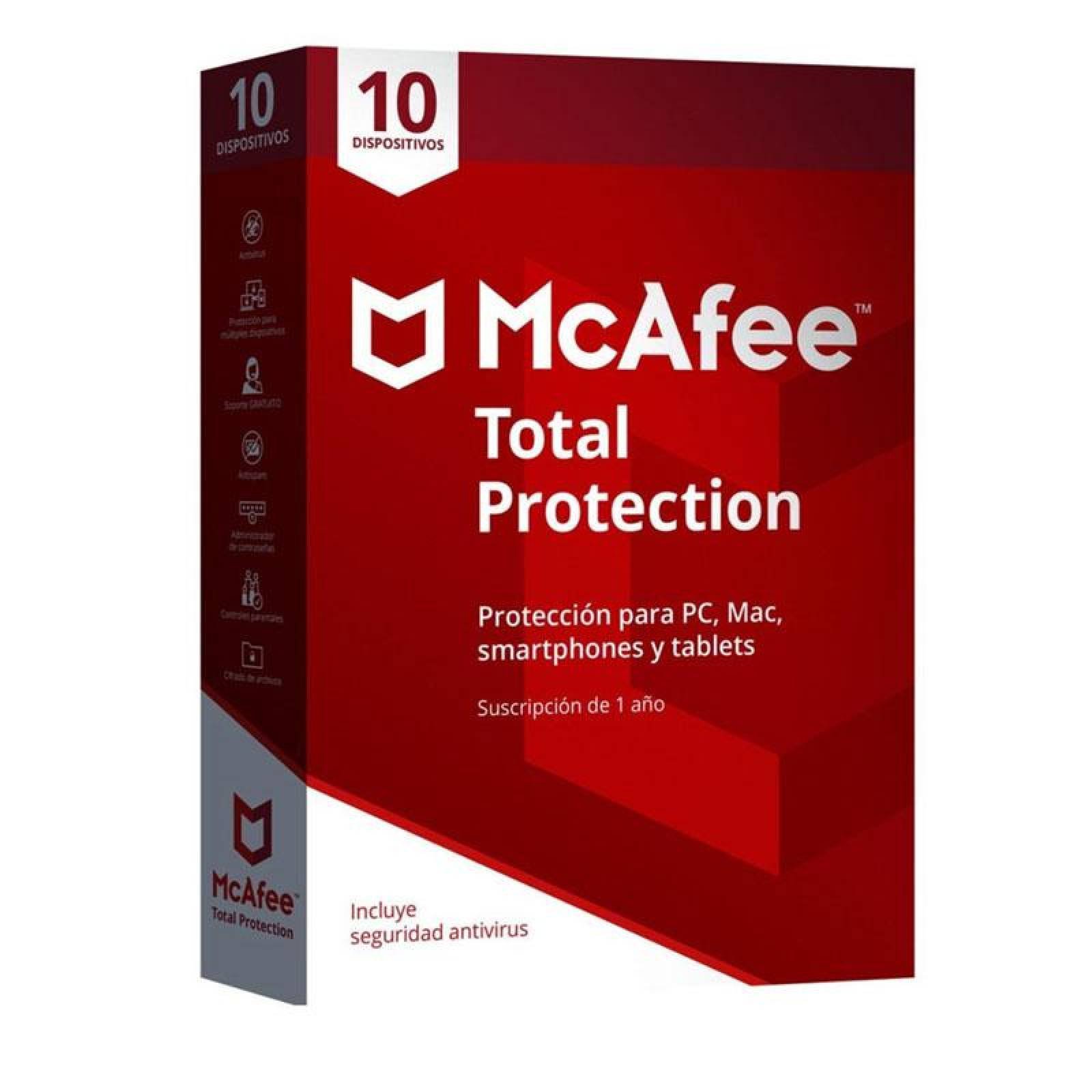Total Protection McAfee 10 dispositivos