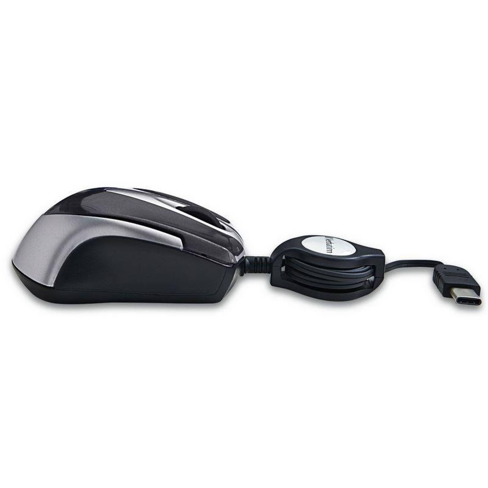 Mini mouse óptico de viaje Verbatim para dispositivos USB-C