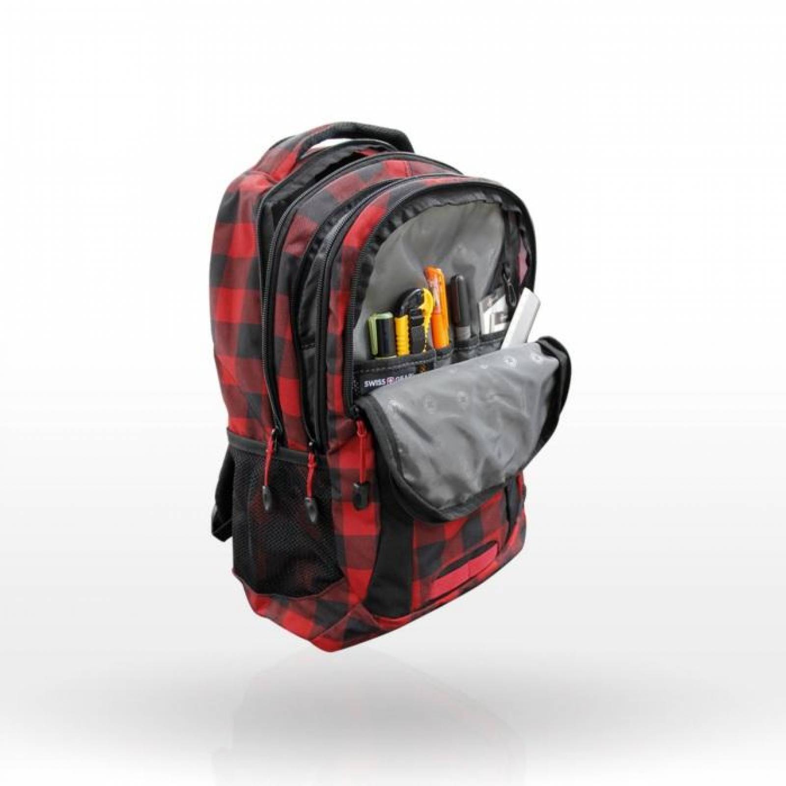 Mochila porta laptop Cuadros rojos 15 pulgadas Swissgear