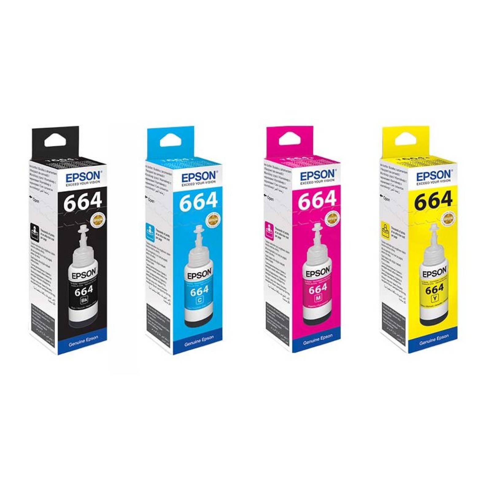 Pack Botella Tinta Epson T664 L310 L380 L395 L495 L575 L1300