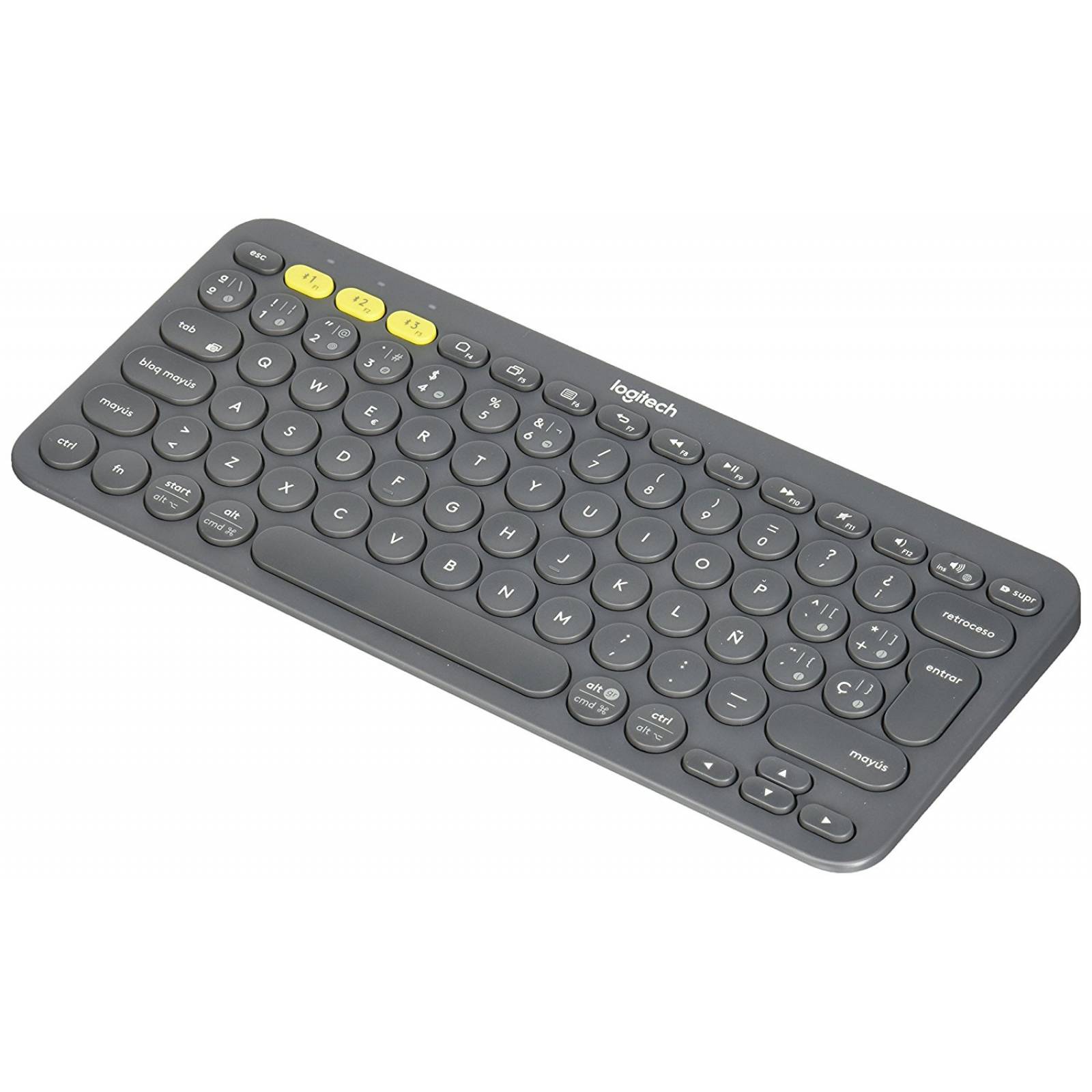 Teclado Logitech K380 Bluetooth Gris (920-007562)-Gris