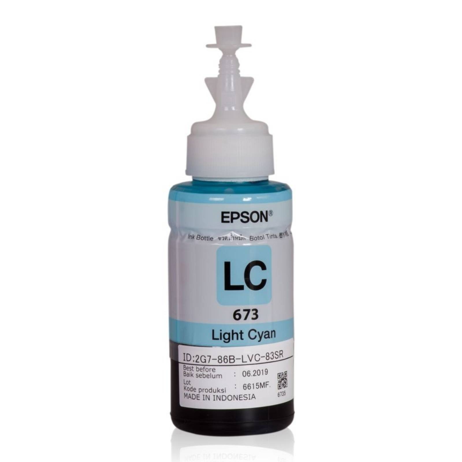 Tinta Epson T673 Light Cyan Ecotank L805 L810 L850 L1800