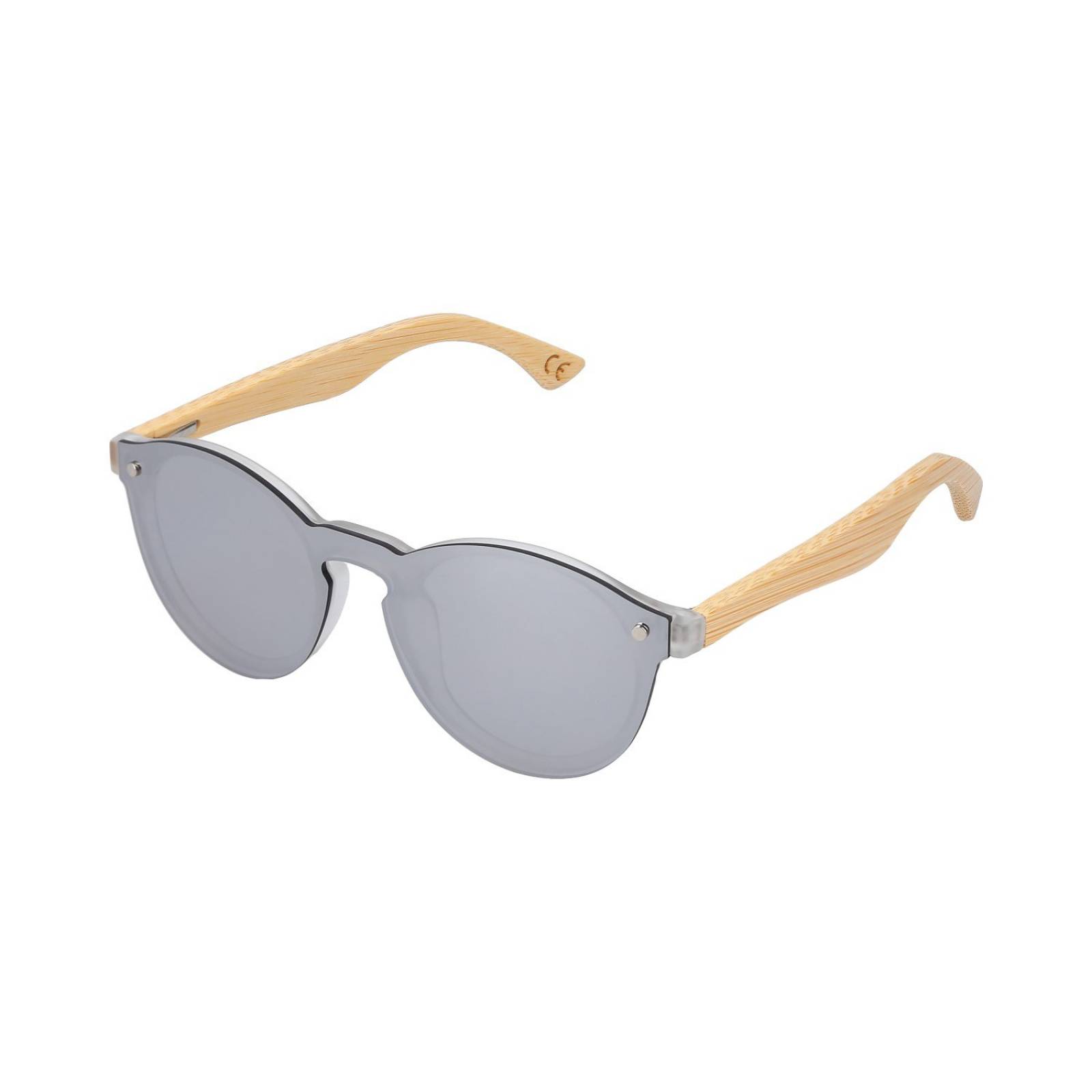 Lentes Con Armaz n De Madera Y Acr lico Mica Corrida Gris
