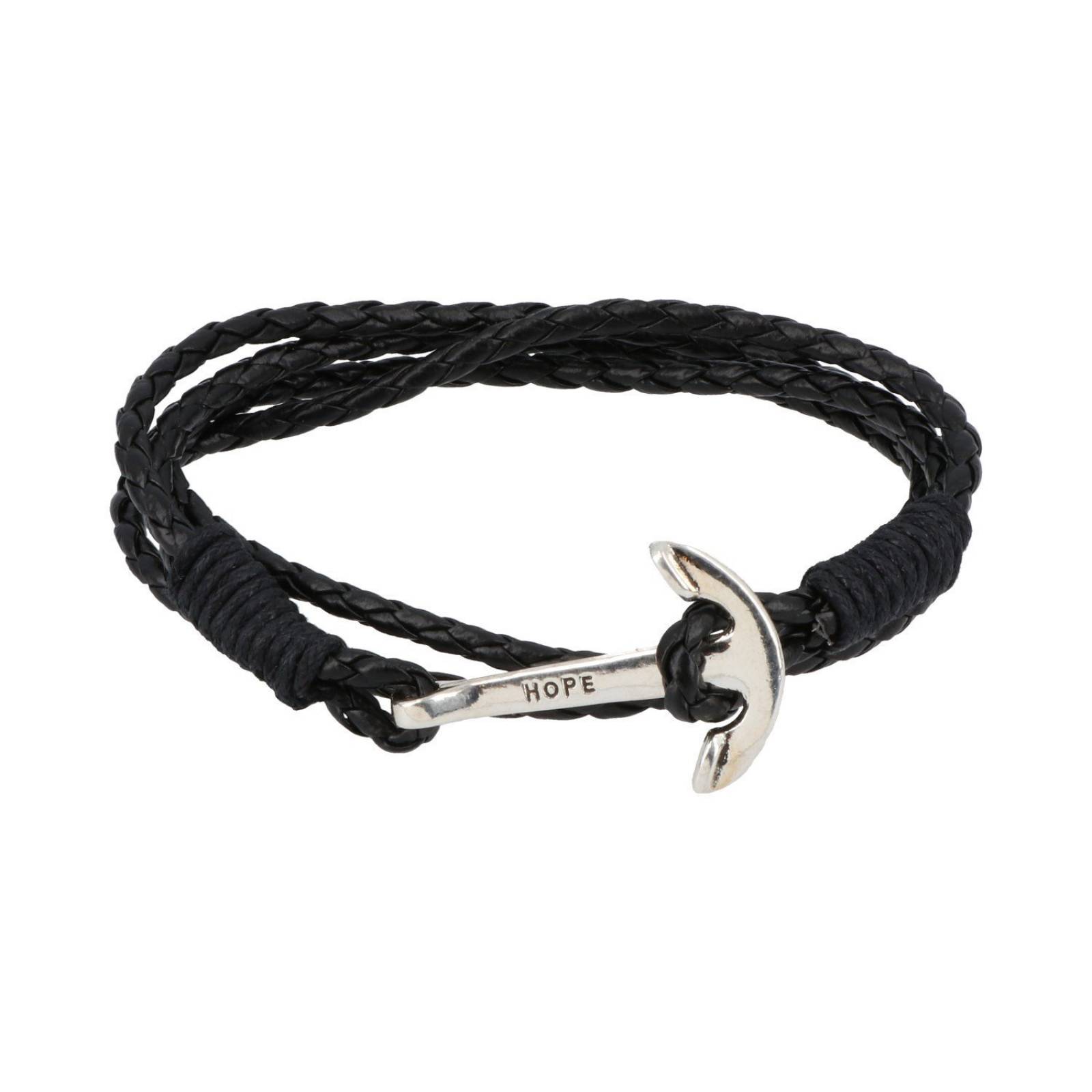 Pulsera ancla negra
