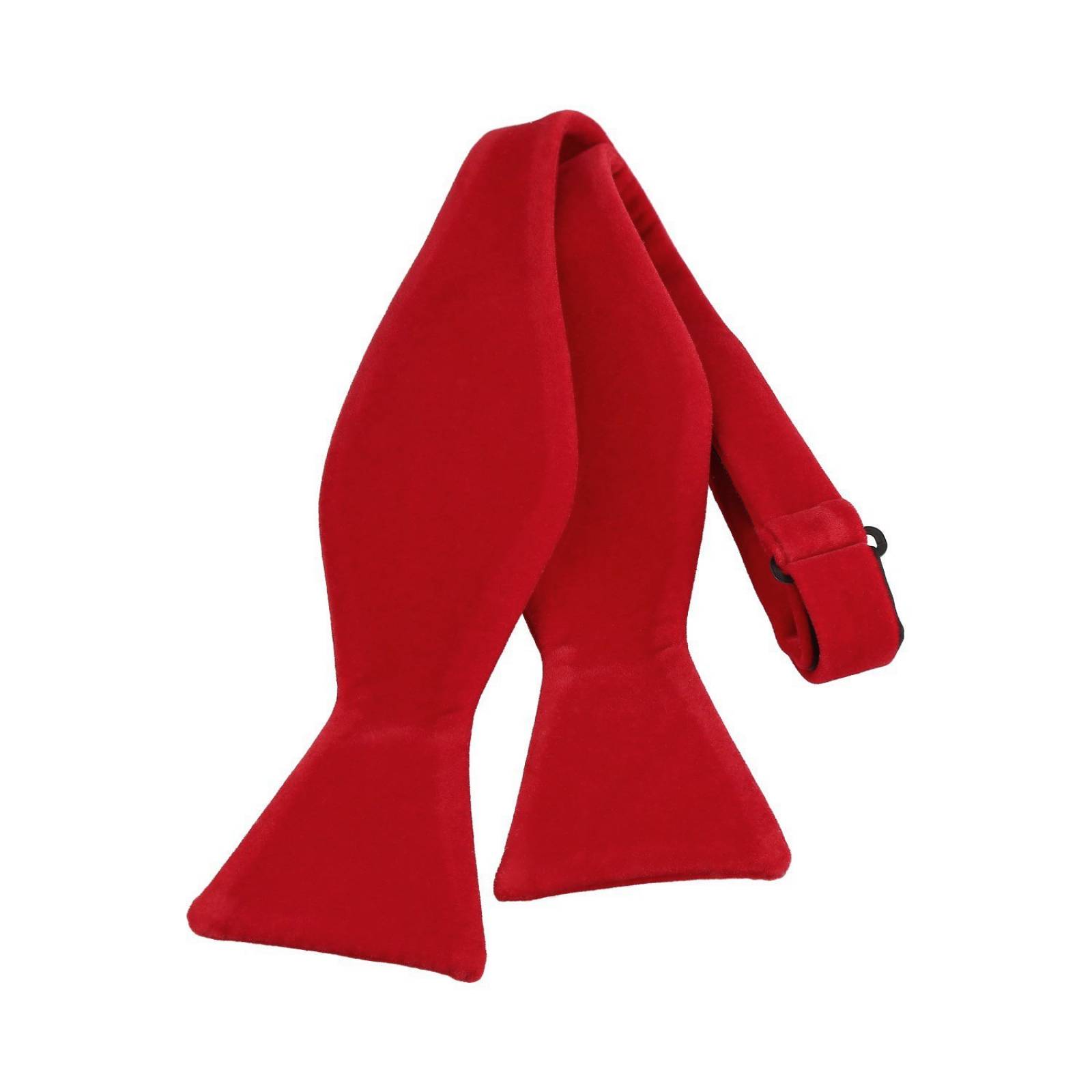 Moño para armar de terciopelo rojo