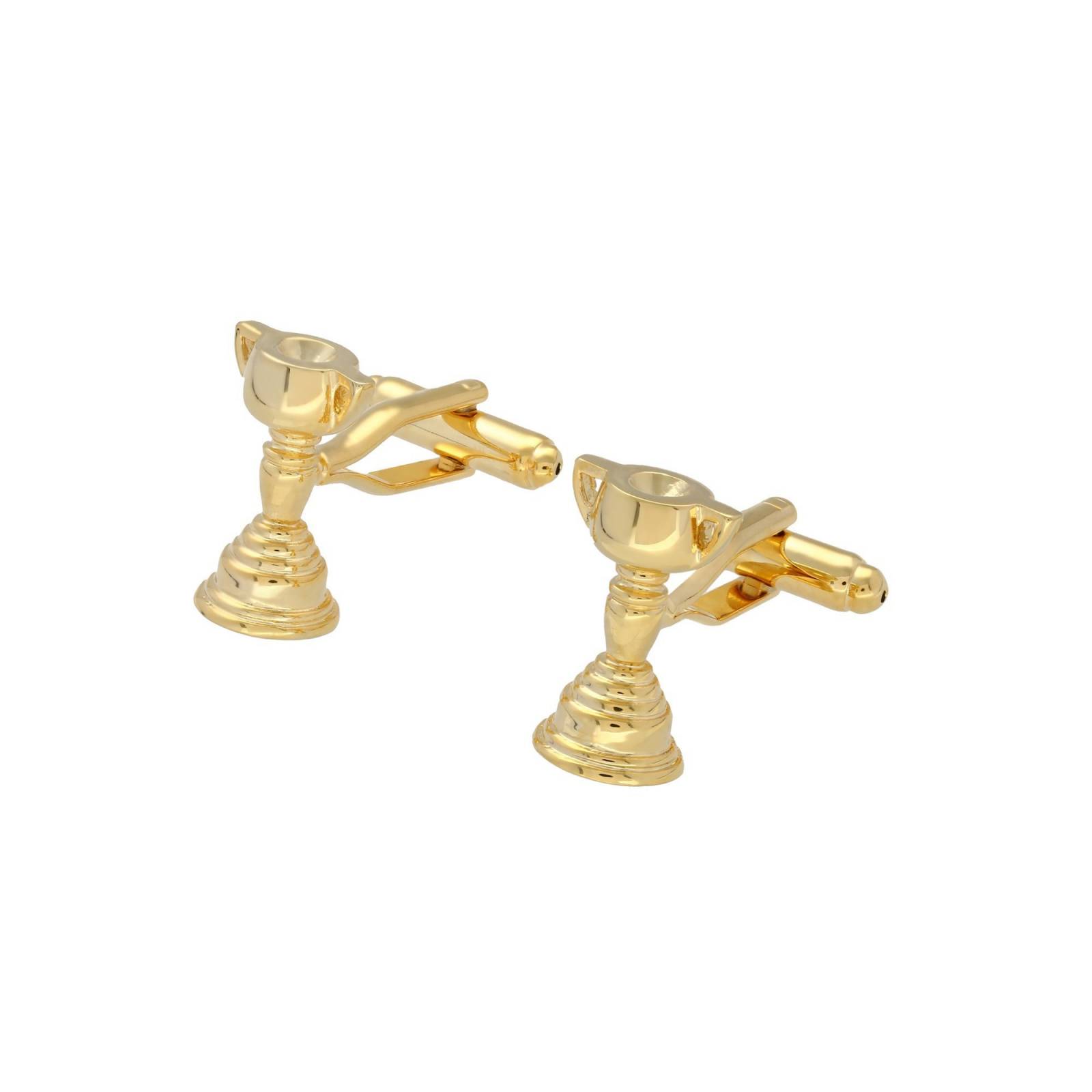 Mancuernillas Royal Flush trofeo doradas