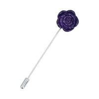 Pin Royal Flush Metálico Diseño Rosa Púrpura Acero