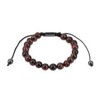 Pulsera Royal Flush Regulable De Piedras Café