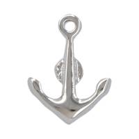 Pin Royal Flush Metálico Gris Ancla Acero