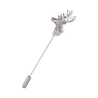 Pin Royal Flush Metálico Gris Alce Acero