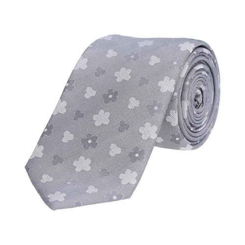 Corbata Royal Flush gris texturizada poliéster 