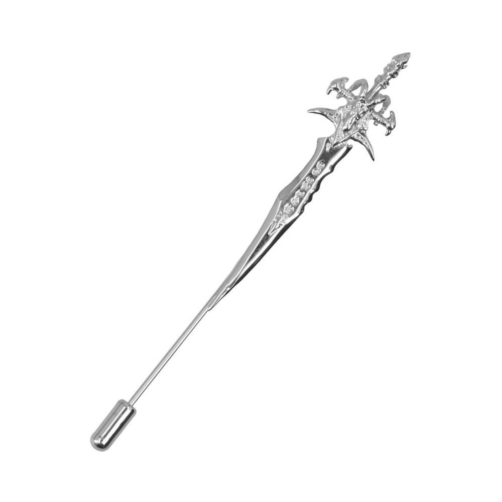Pin Royal Flush metálico diseño espada acero 