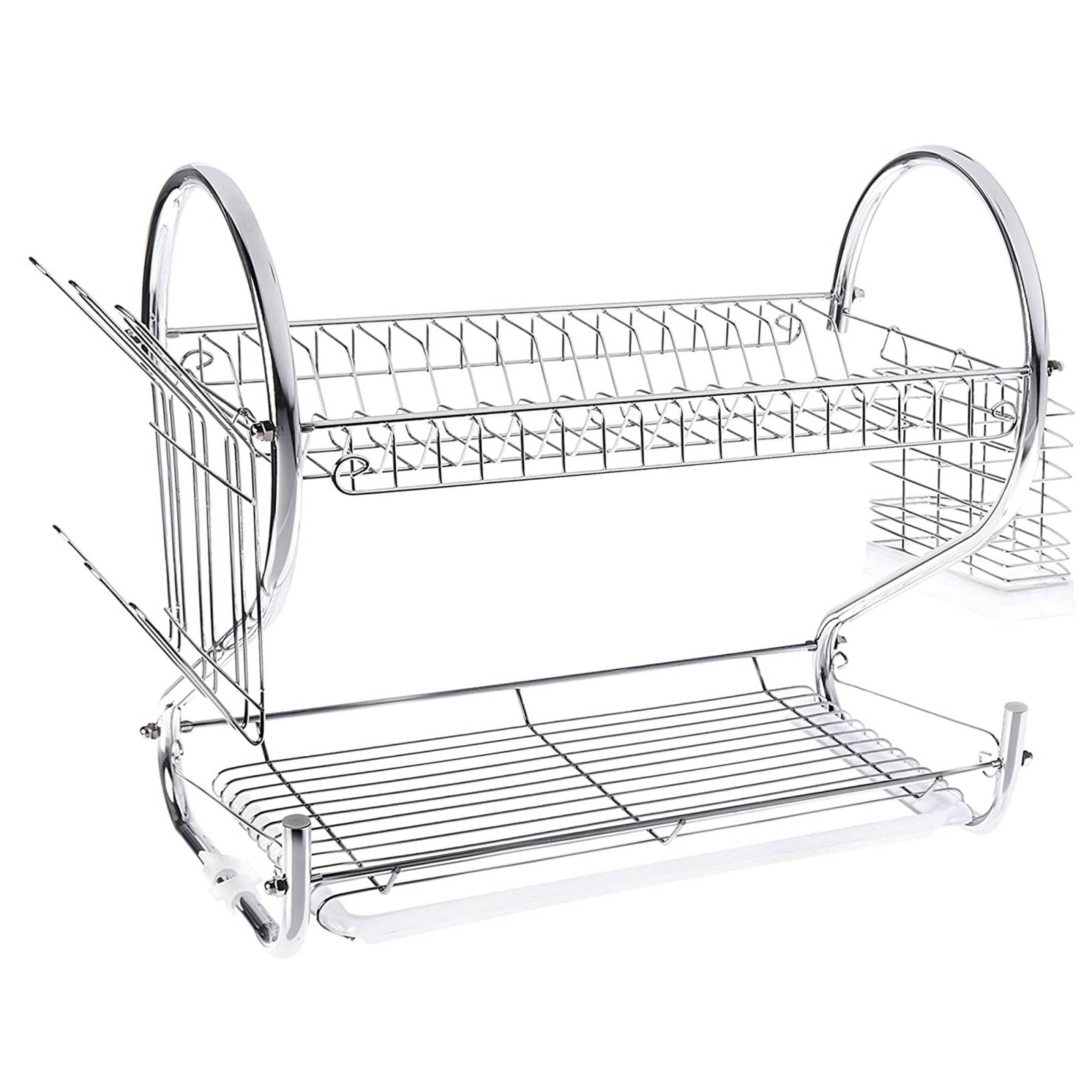 Escurridor de Platos Aquila 2 Niveles 16 pulgadas Cromado