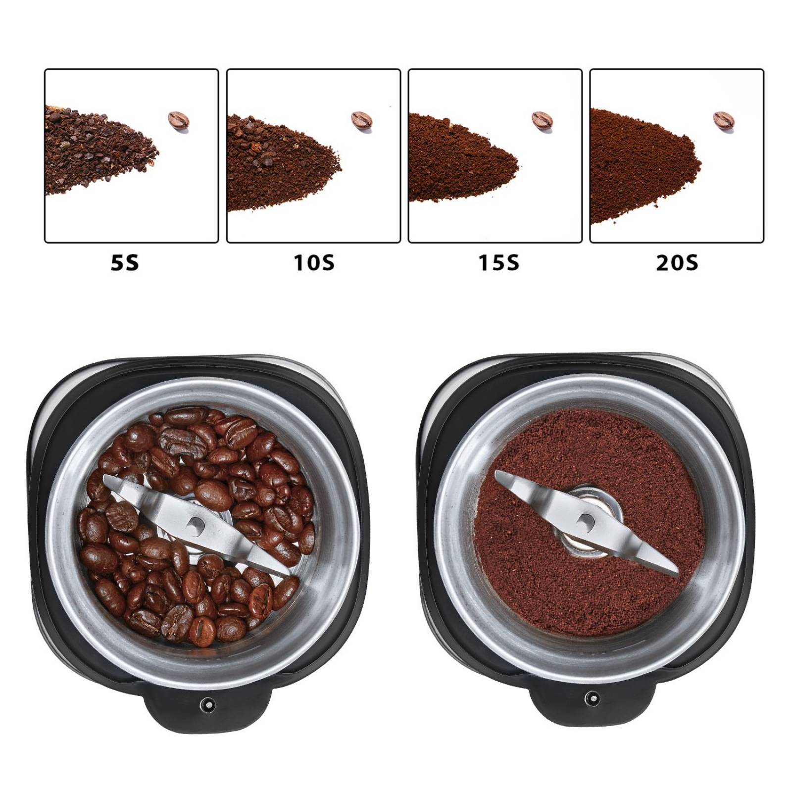 Molino De Café Eléctrico Aicok Acero Inoxidable Cg9100