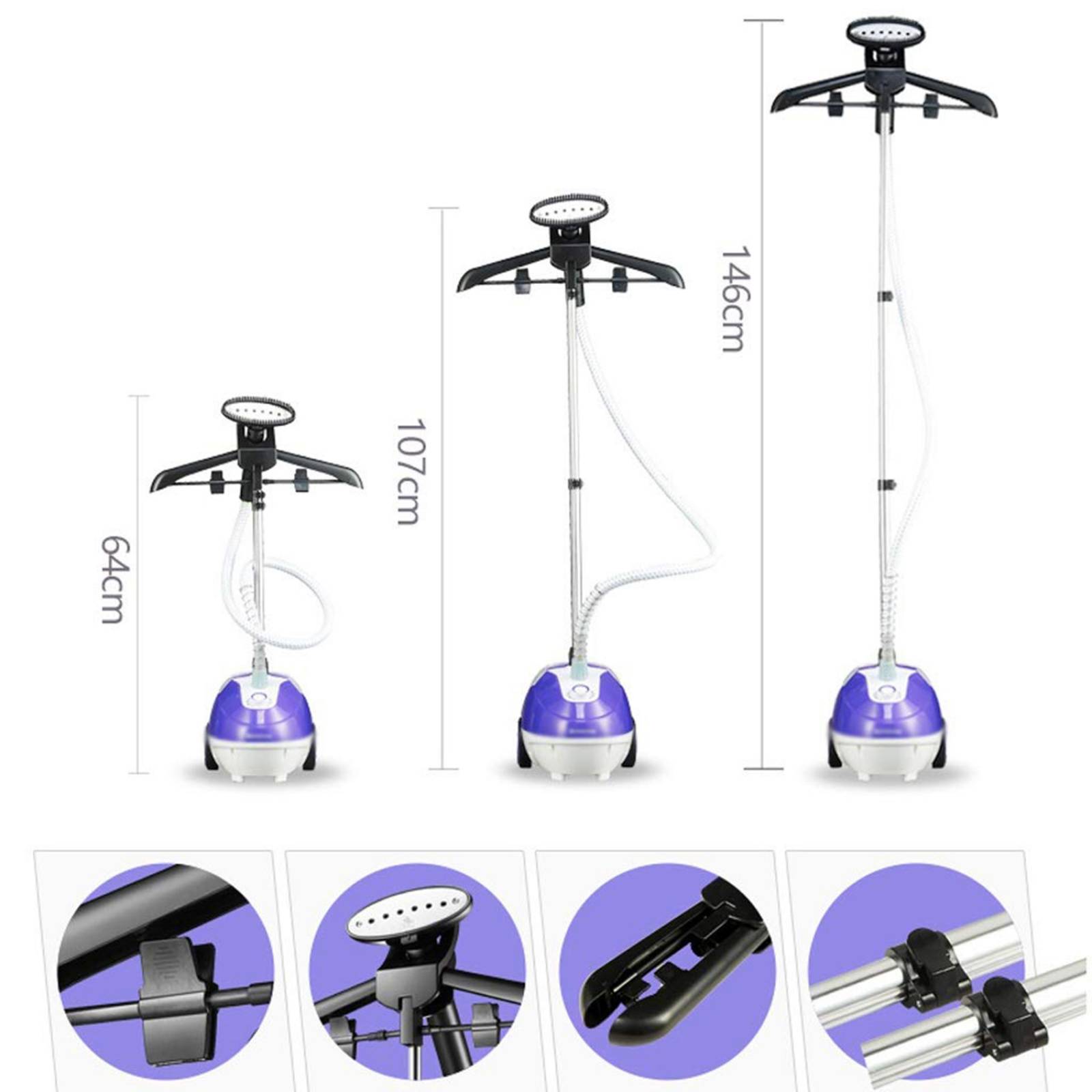 Plancha De Vapor Vertical Con Pedestal Rca   C0928