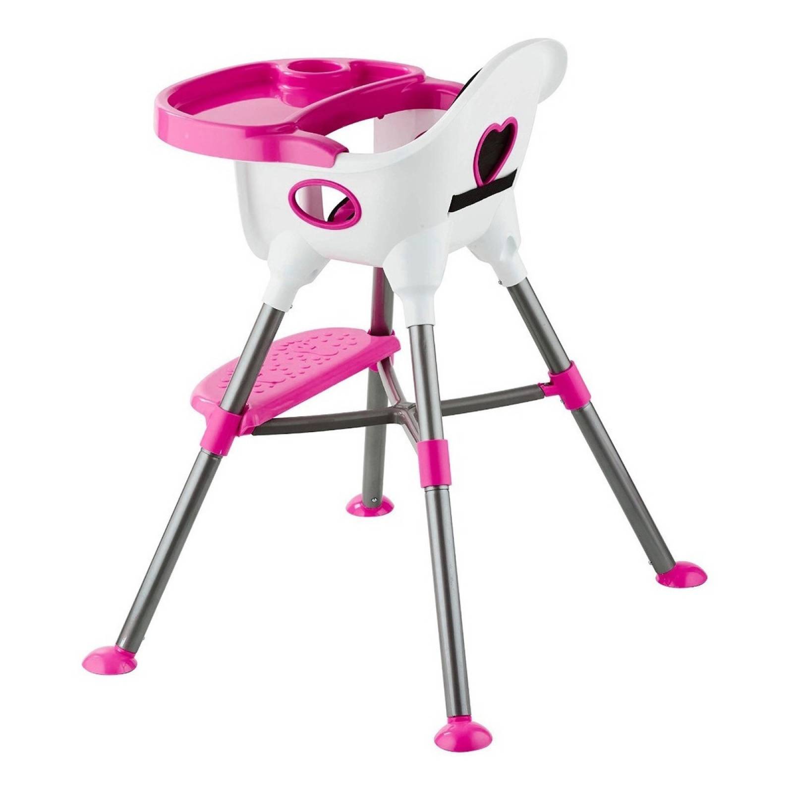 Silla Alta Para Bebe Kool Baby Sa03 Rosa   S0405