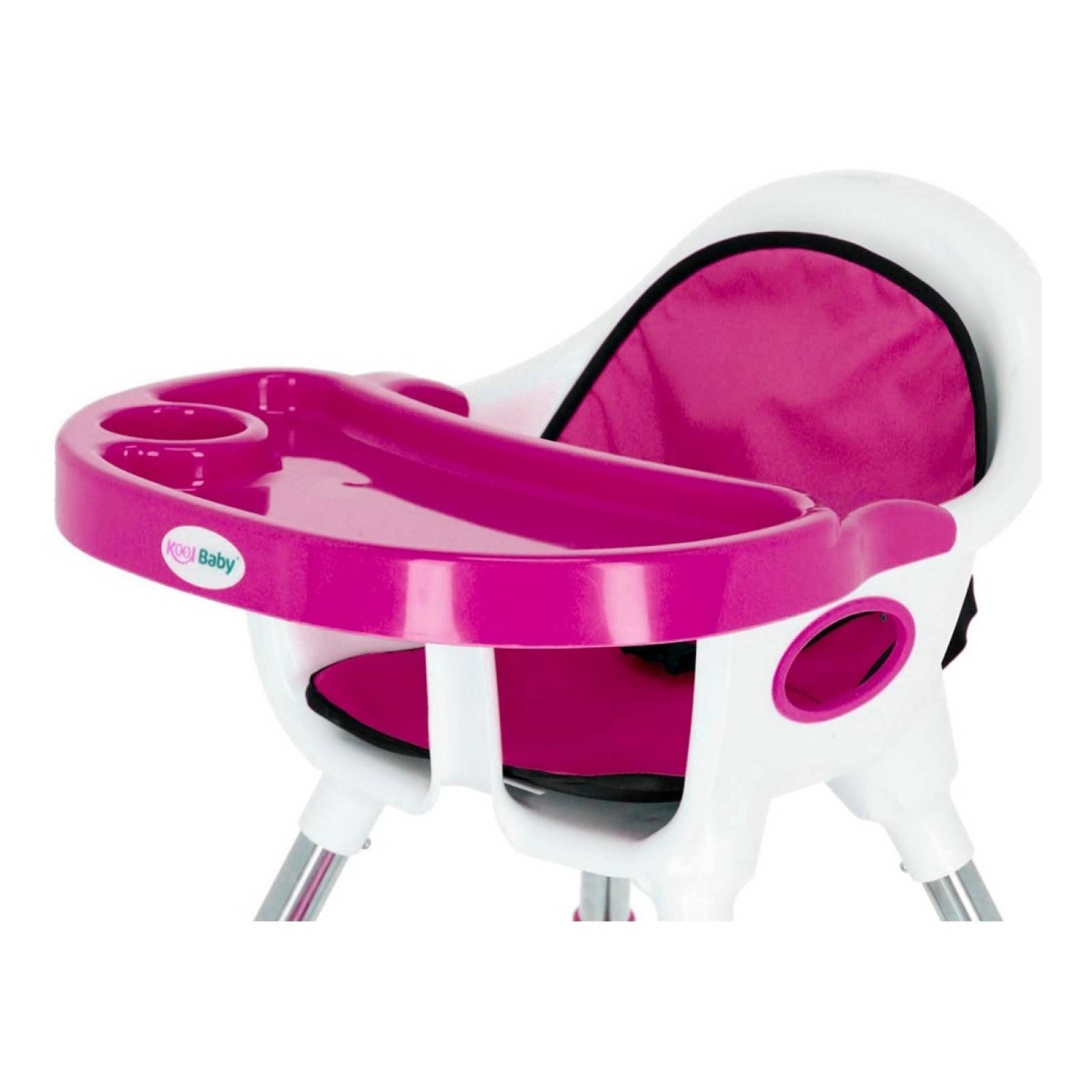 Silla Alta Para Bebe Kool Baby Sa03 Rosa   S0405