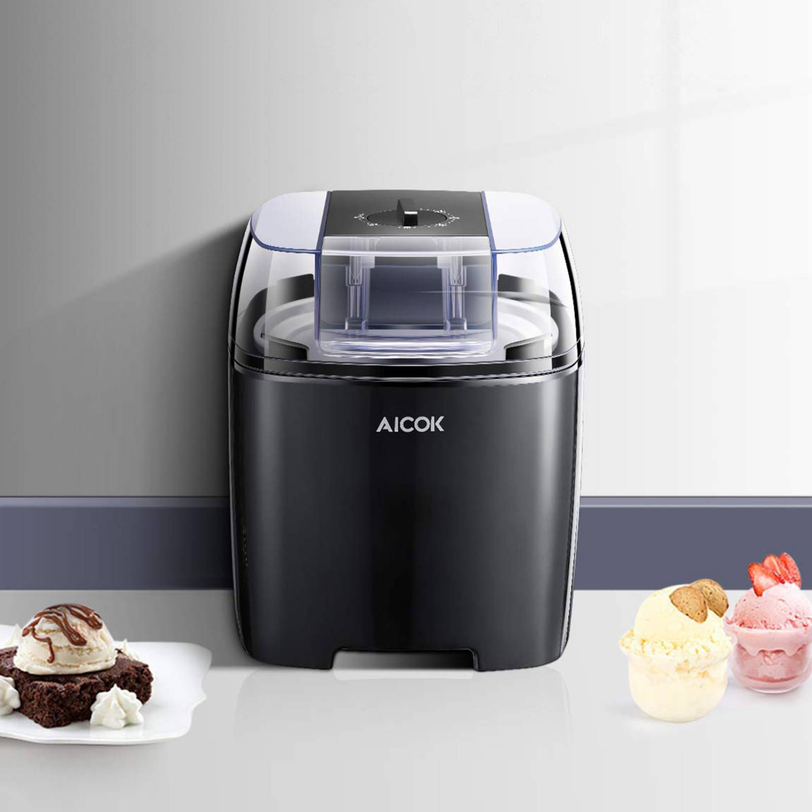 Máquina Para Hacer Helados Aicok 14 Litros IM1500