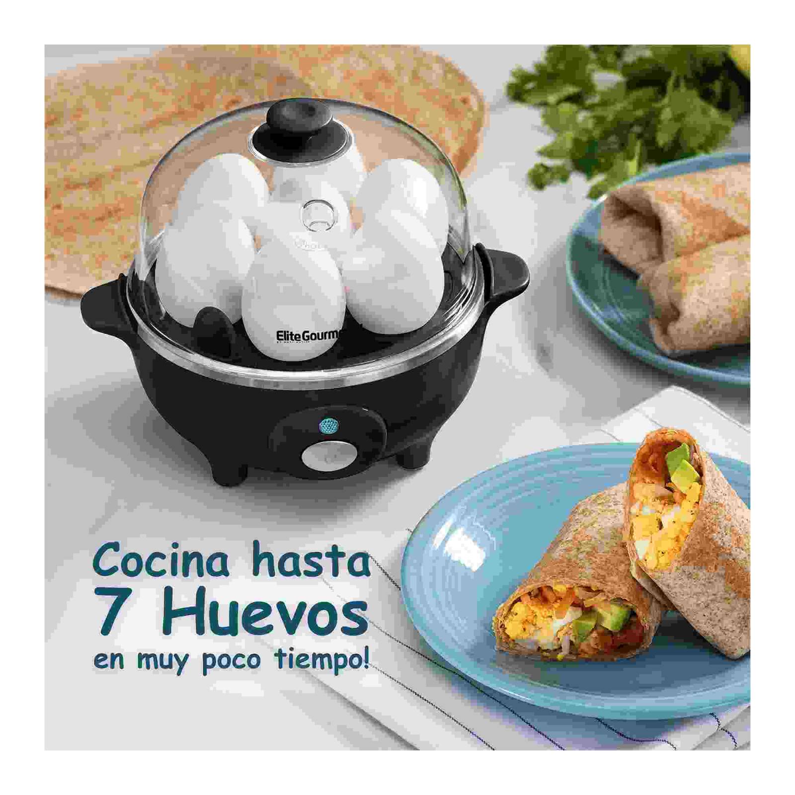 Maquina para Cocer Huevos Automática Elite Cuisine Negro