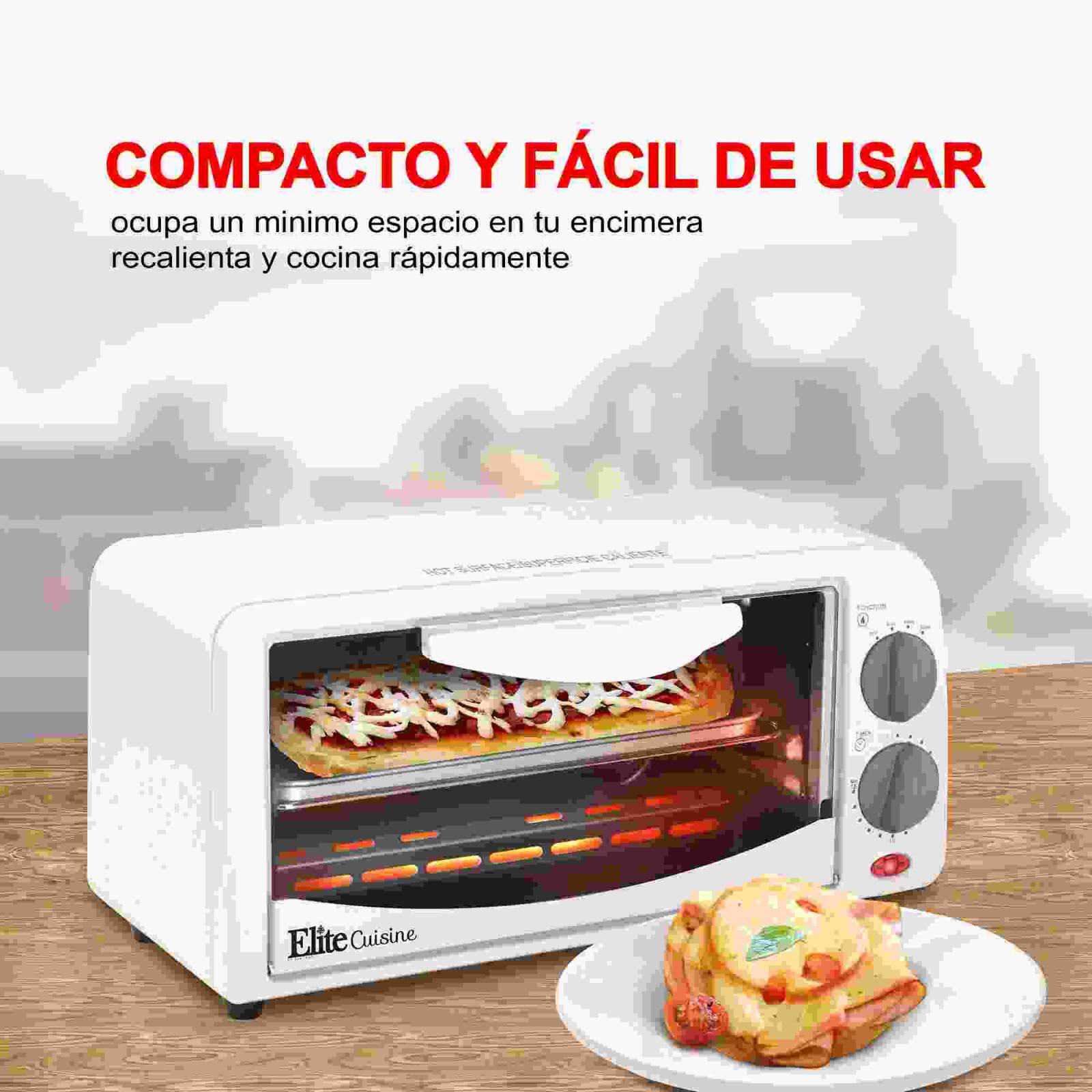 Horno Tostador Elite Gourmet 2 Rebanadas Blanco