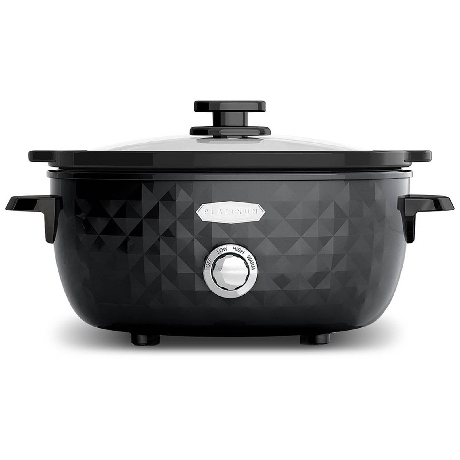 Olla Cocción Lenta Elite Platinum 6 QT Diamante Negro