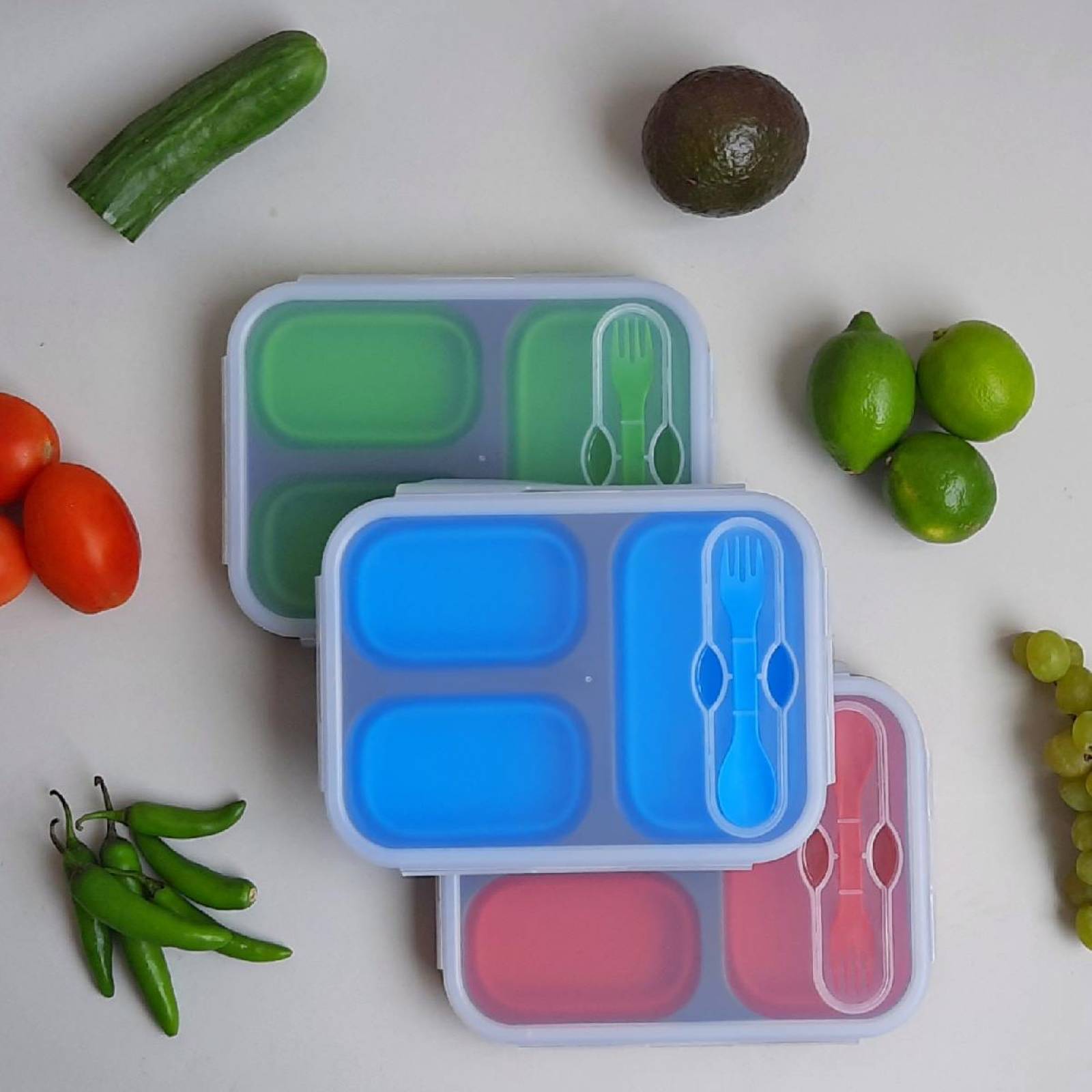 Recipiente para Alimentos Aquila Lunch Box color Azul