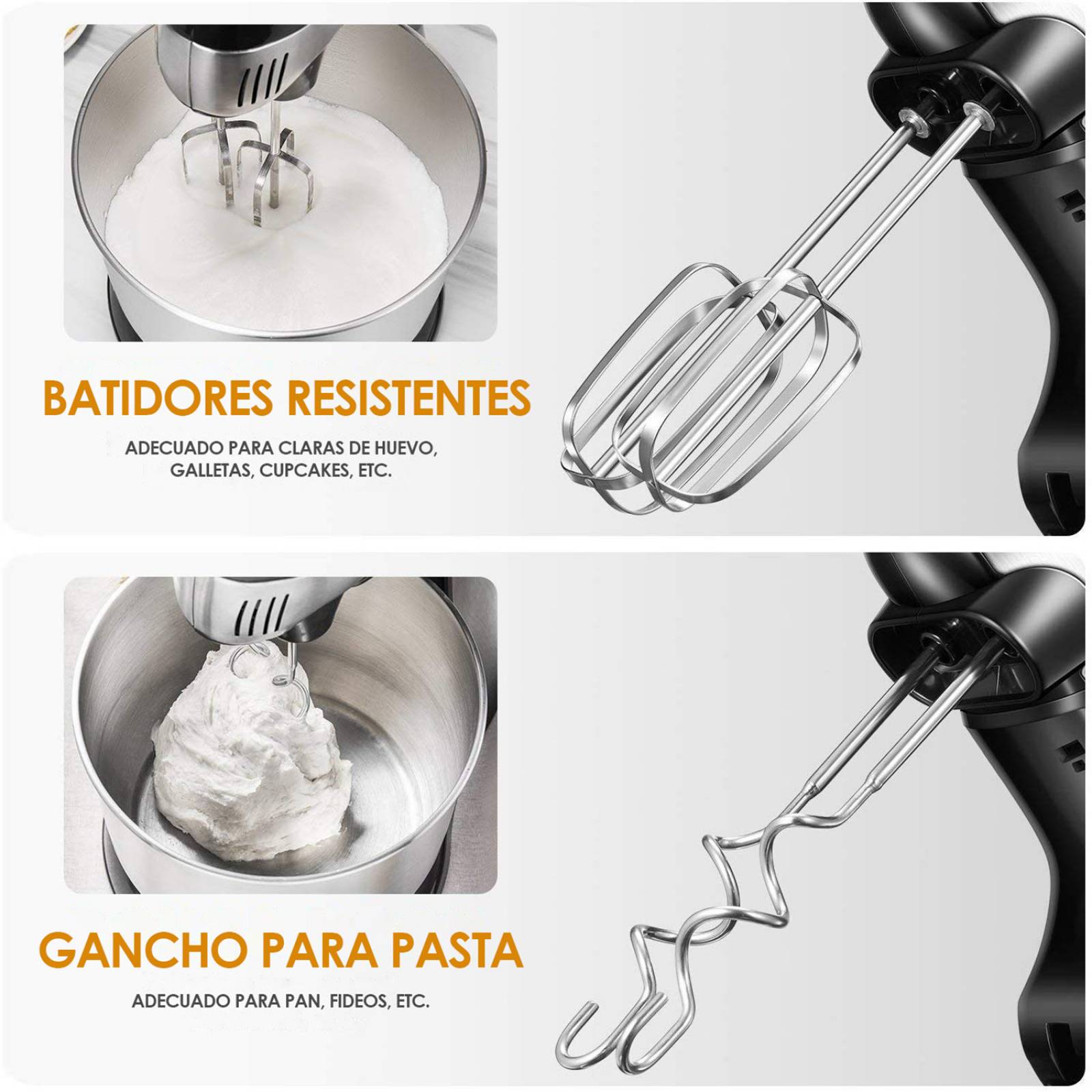 Batidora de Pedestal 2 en 1 Aicok 6 Velocidades HM925S