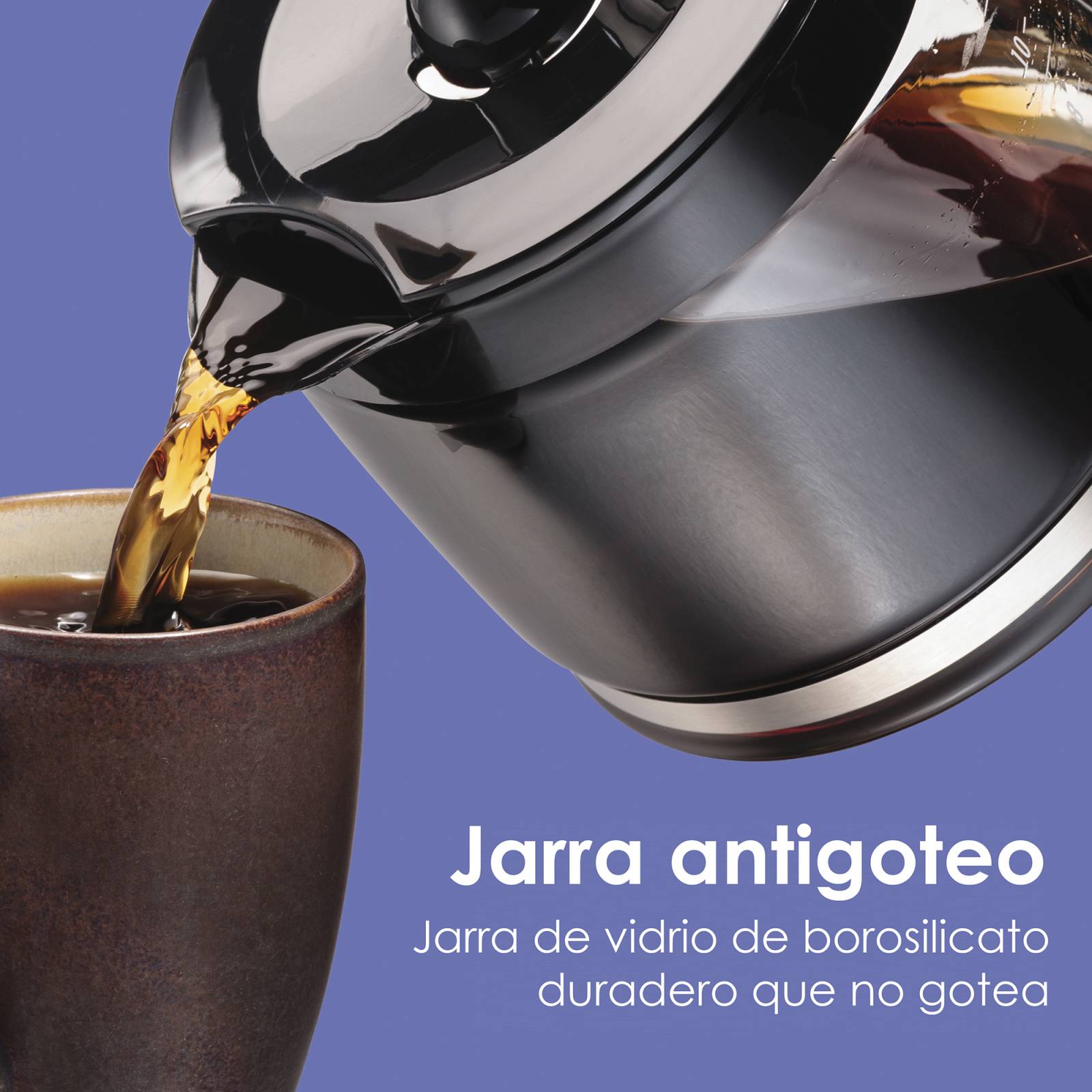 Cafetera Compacta HB Programable Digital 12 Tazas 46200