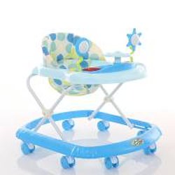 Carrito Para Bebés Con Sujetador Color Azul Mytoy