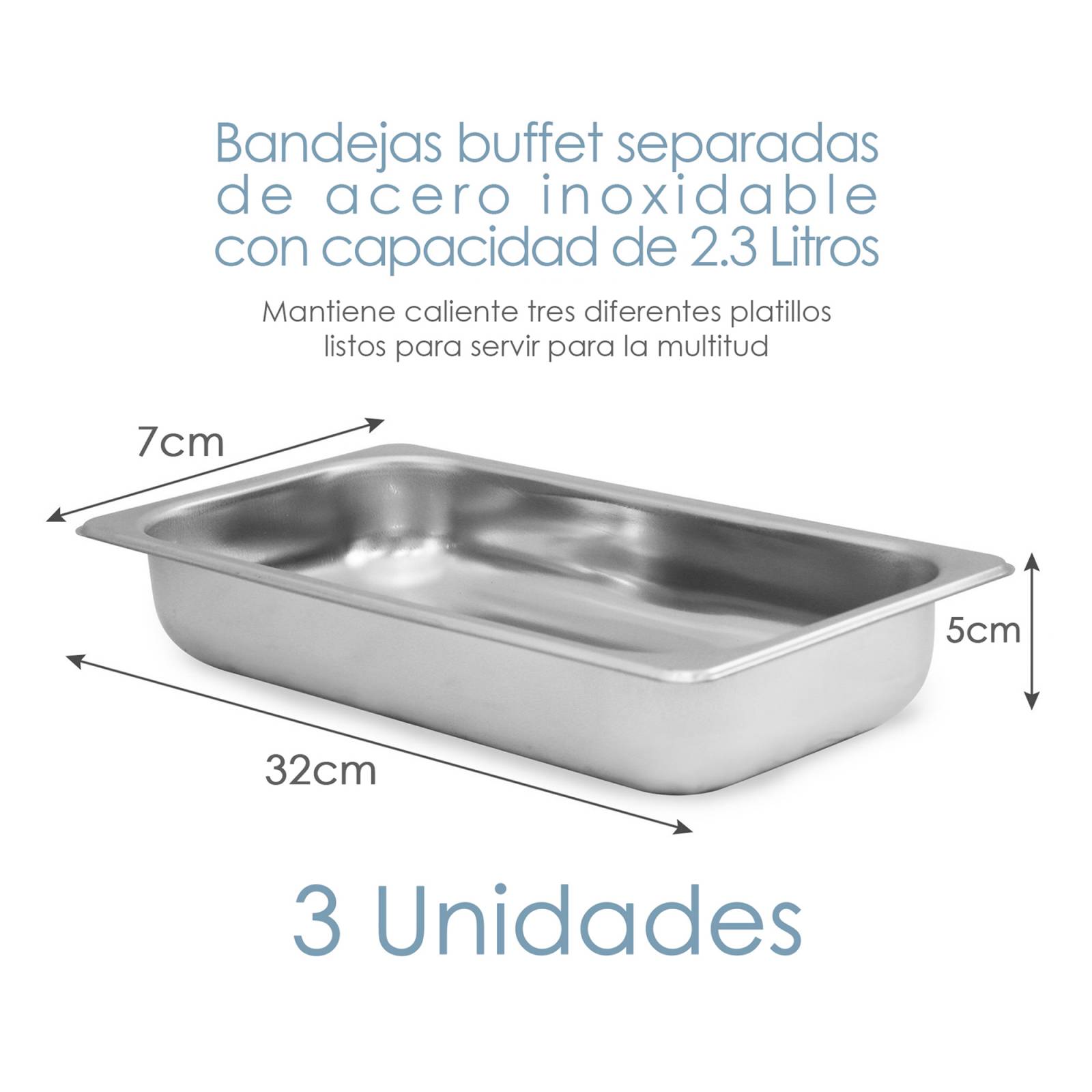 Bufetera Eléctrica 3 Divisiones Elite EWM 6171