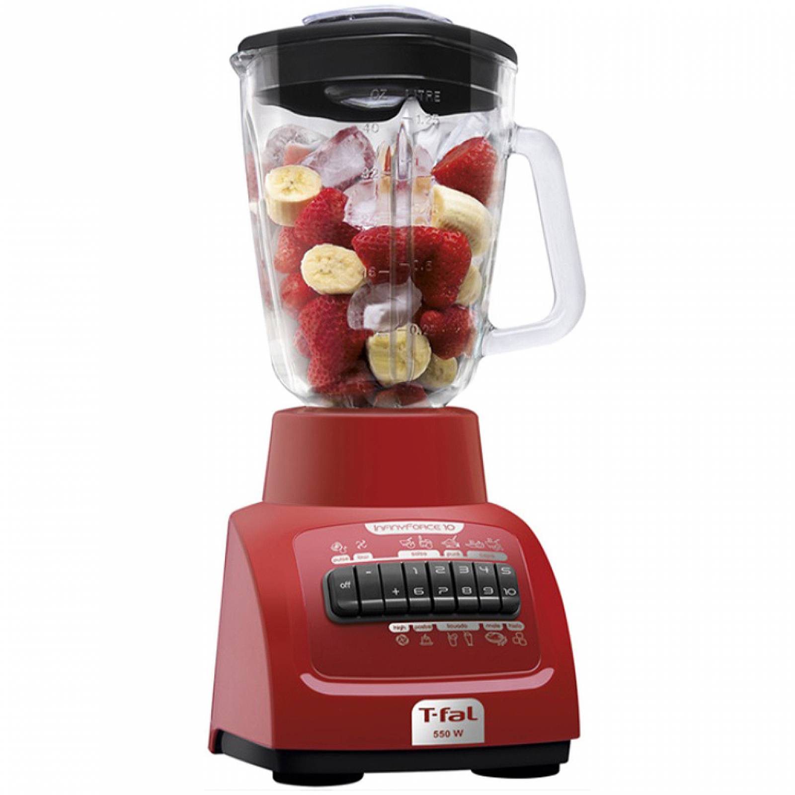 Licuadora T Fal InfinyForce 10 Velocidades V V Roja