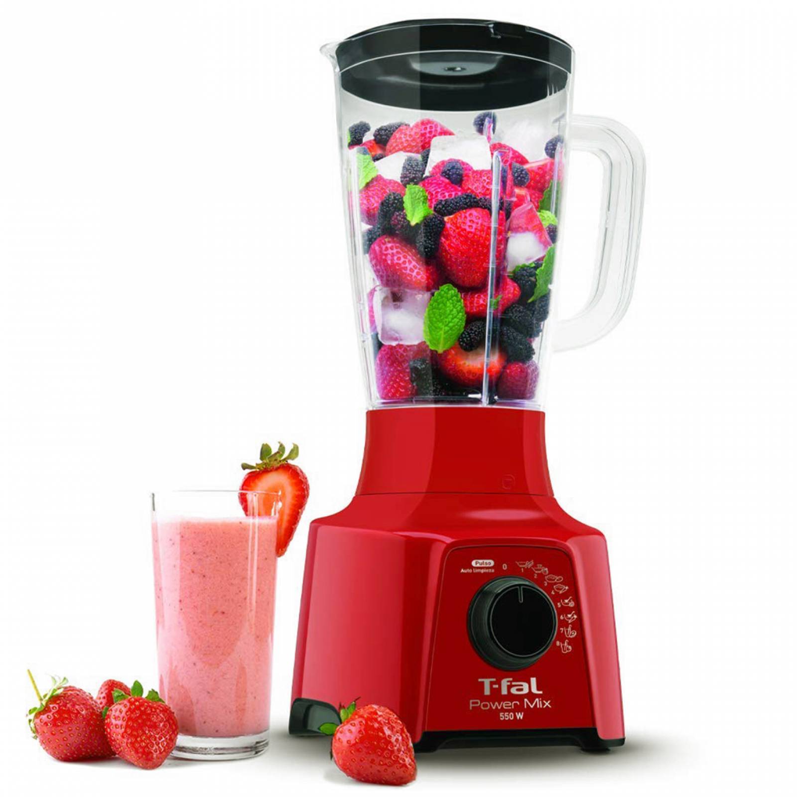 Licuadora T fal Power Mix 5 Funciones V P Rojo