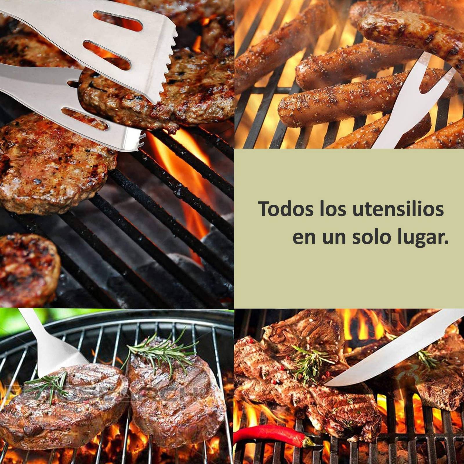 Juegos de Utensilios de Asador Modelo Carioca 30 piezas