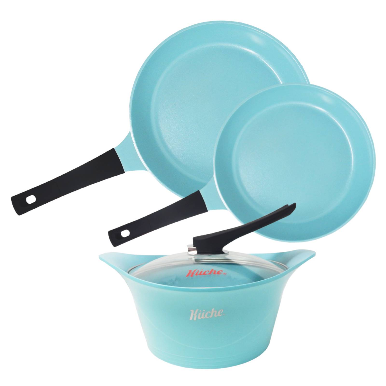 Batería Kuche de Cerámica 4 Piezas Jade