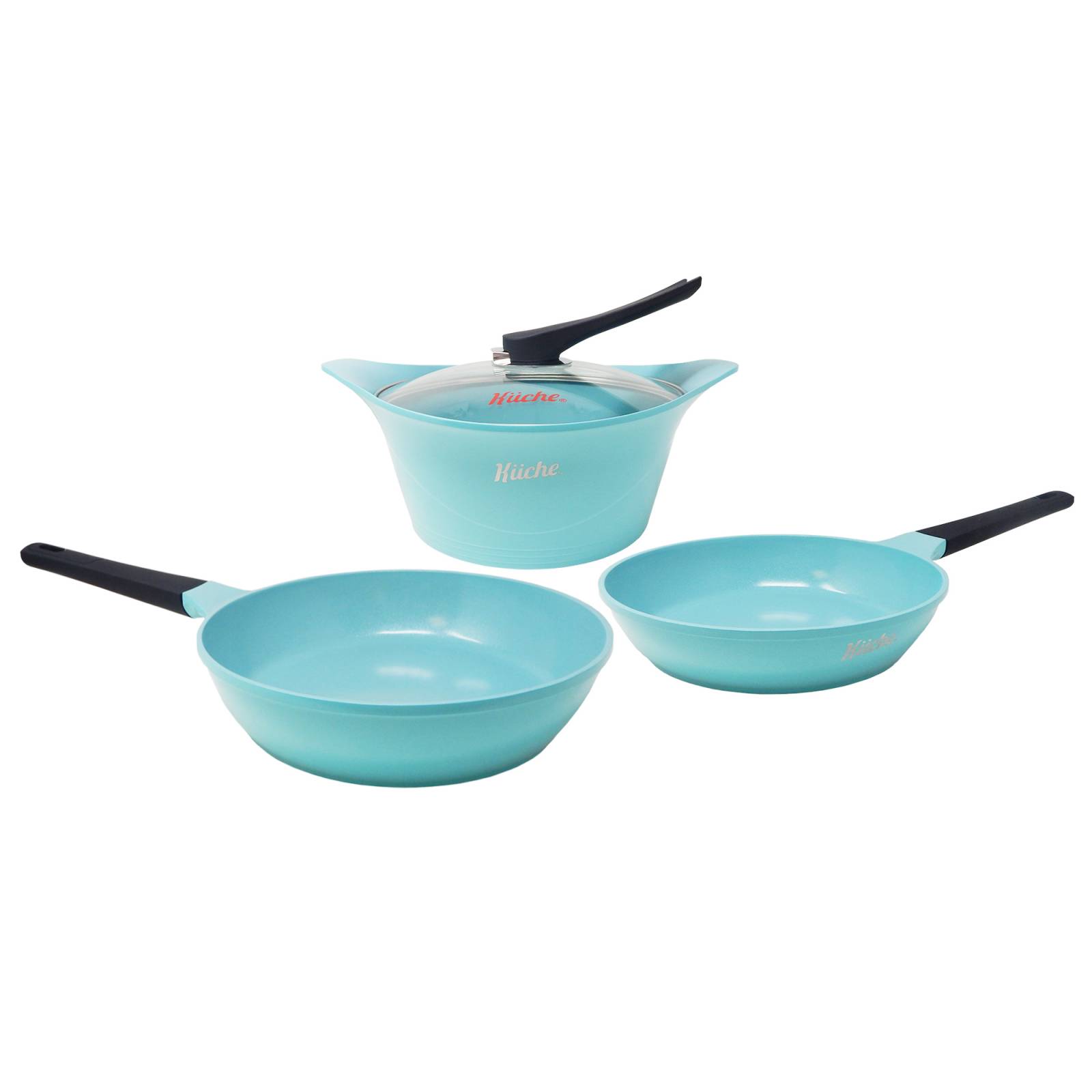 Batería Kuche de Cerámica 4 Piezas Jade