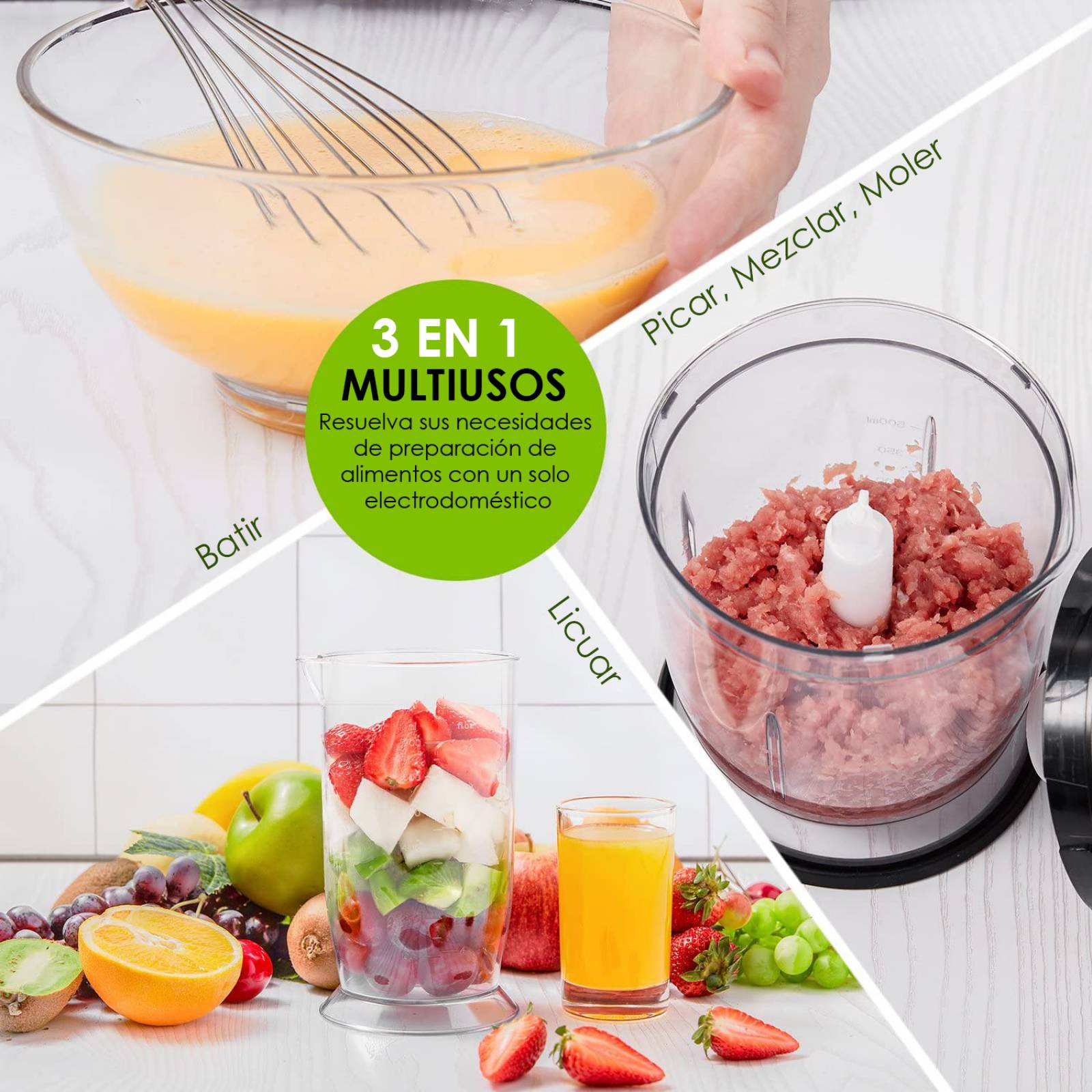 Juego de Batidora de Inmersion Aicok