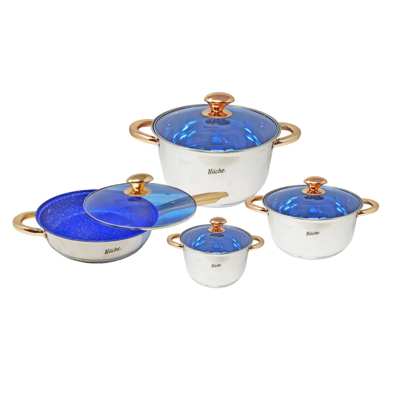 Batería Nórdico 12 Pzas Acero Inox Antiadherente   B1027