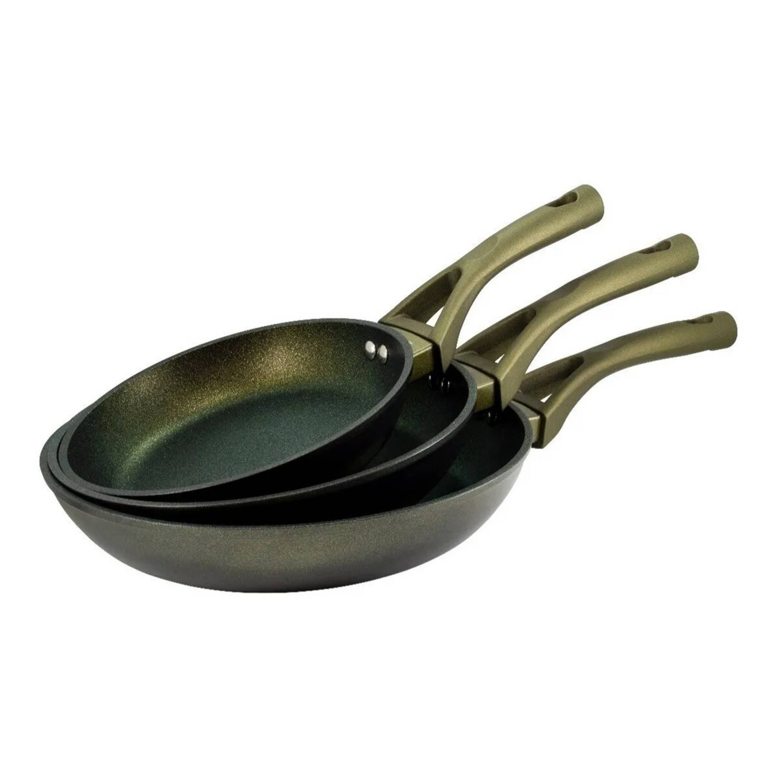 Sartenes Alaska Verde Militar 45mm 20 24 28 CM   J8003