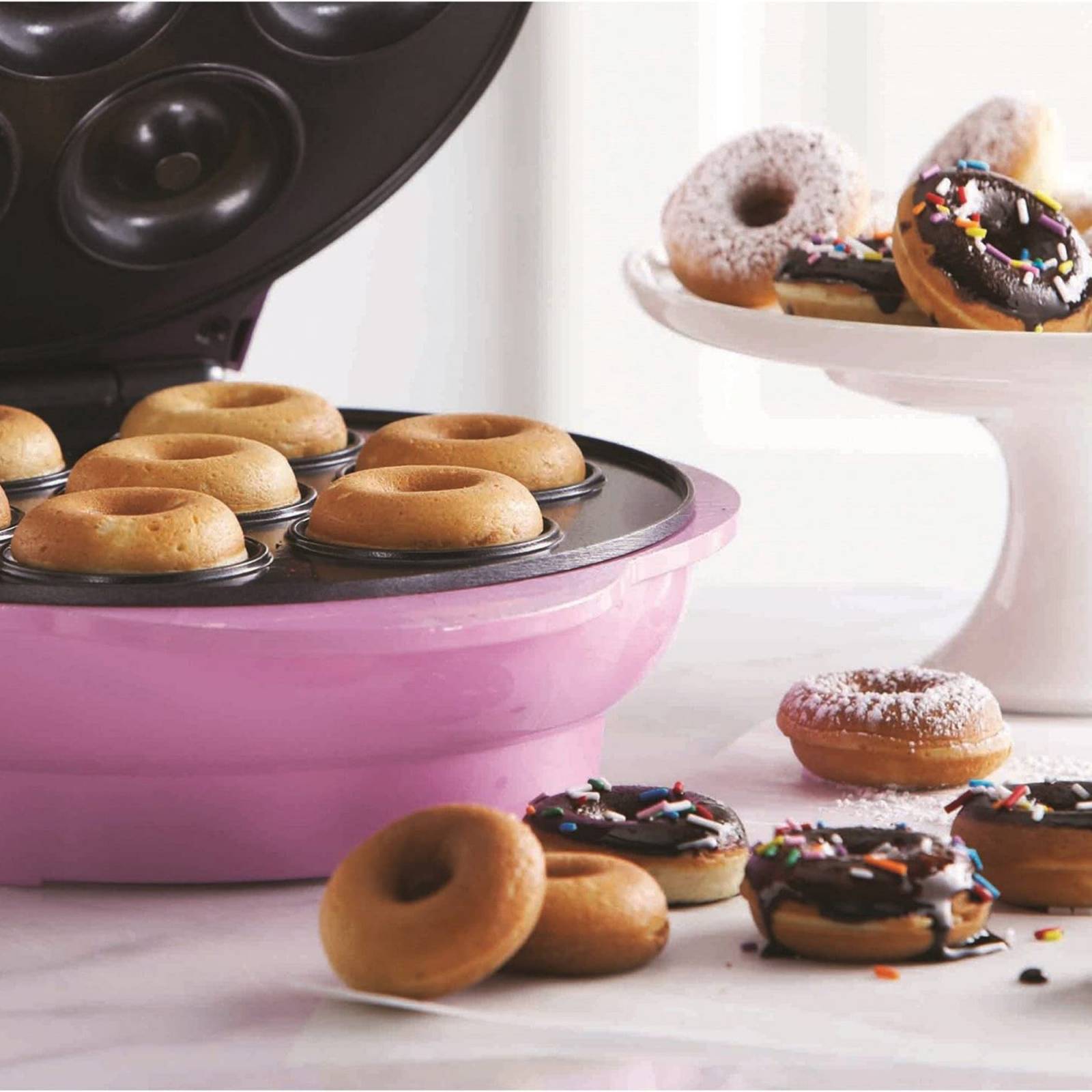 Kit Oficina Doble Clips Formato Donuts Brw Color Violeta