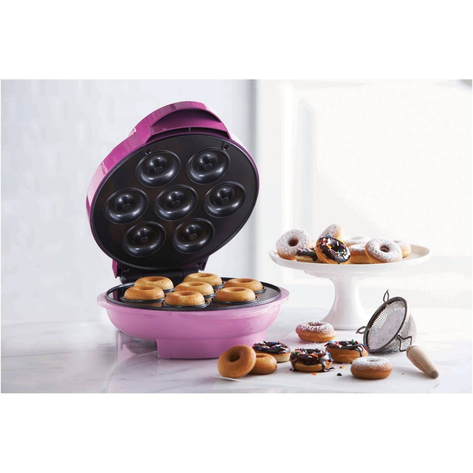 Máquina de Mini Donas BRENTWOOD TS 250 Rosa Morado   D2505