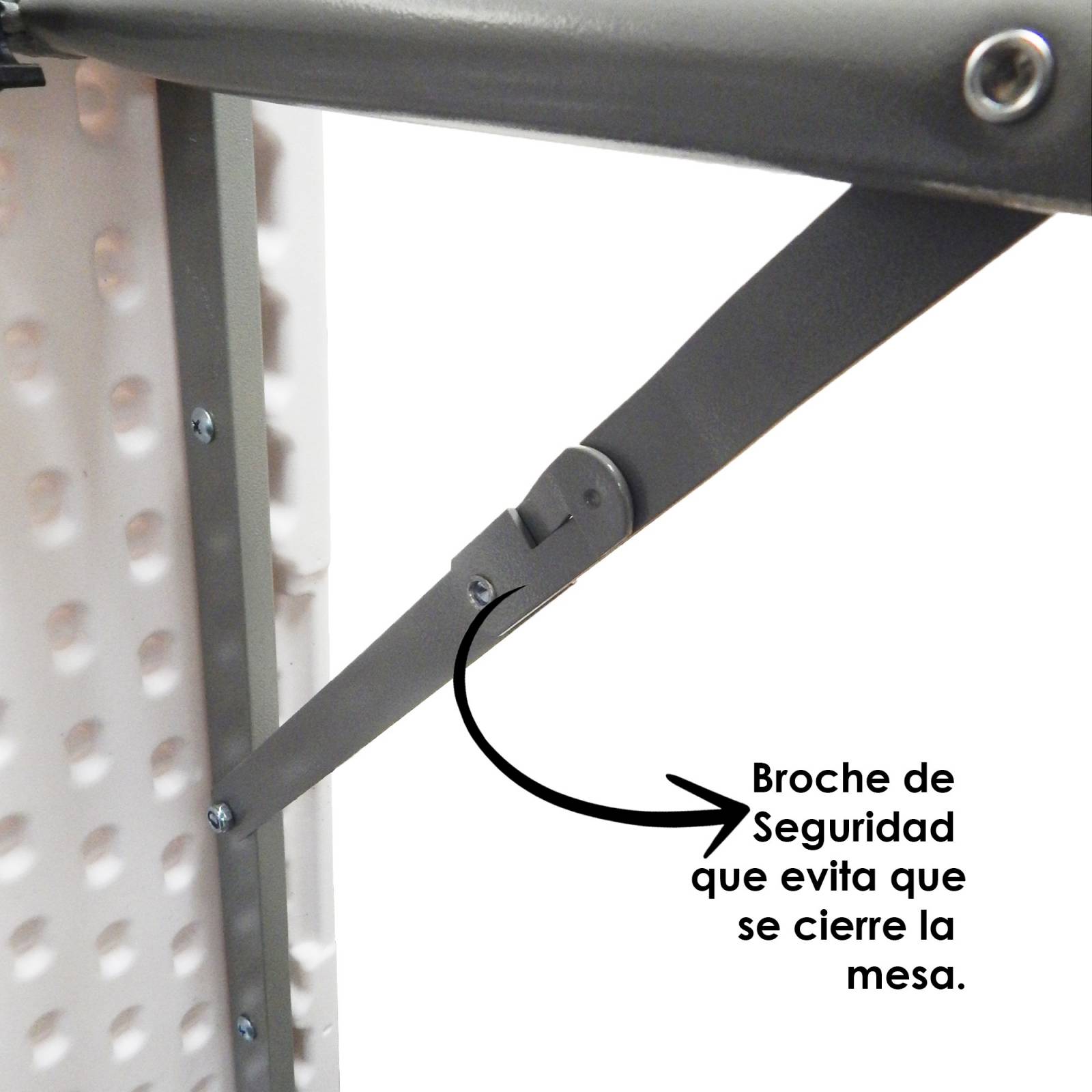 Tablón Plegable De Plástico 120 Metros Blanco