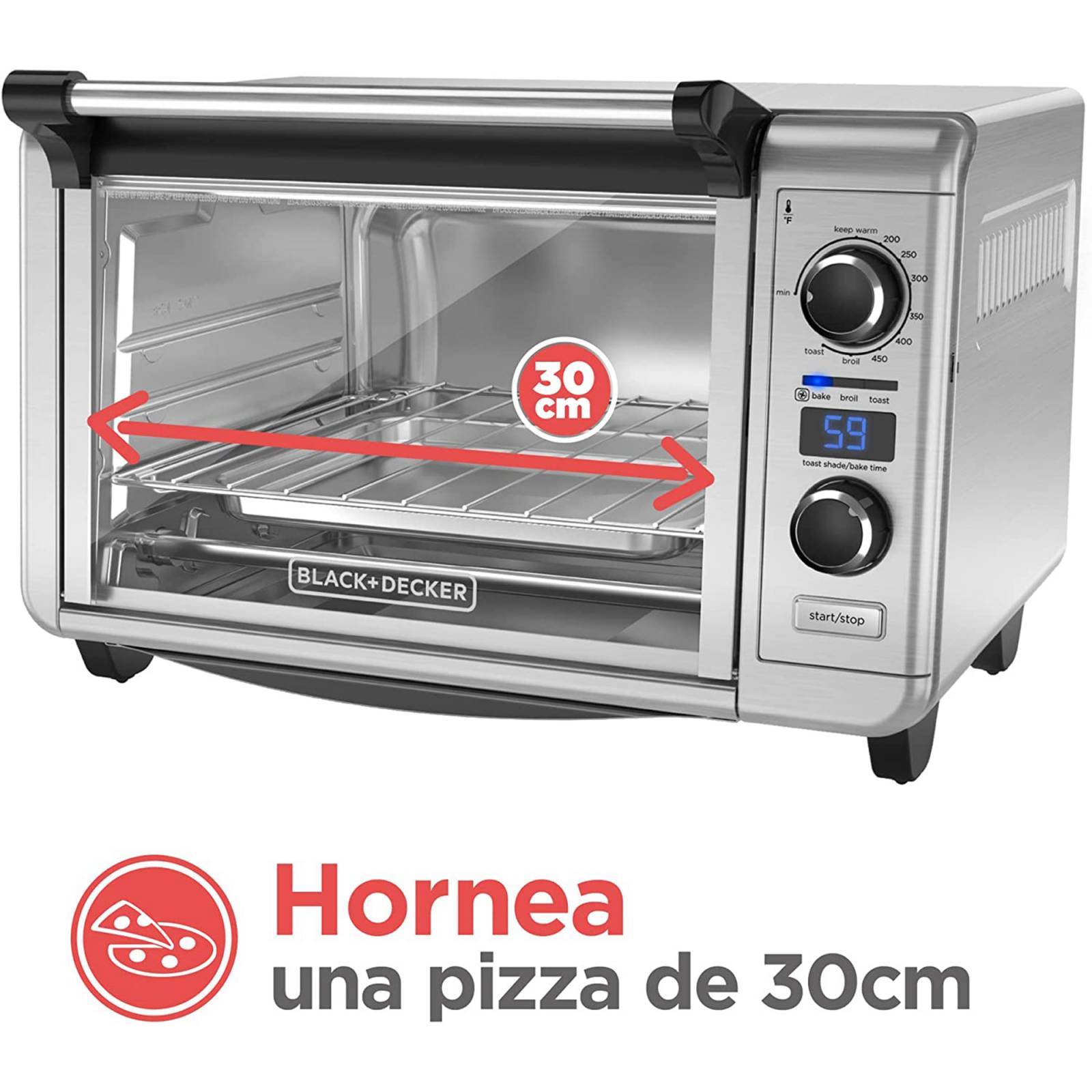 Horno Tostador B&D Digital Tod3300Ssd