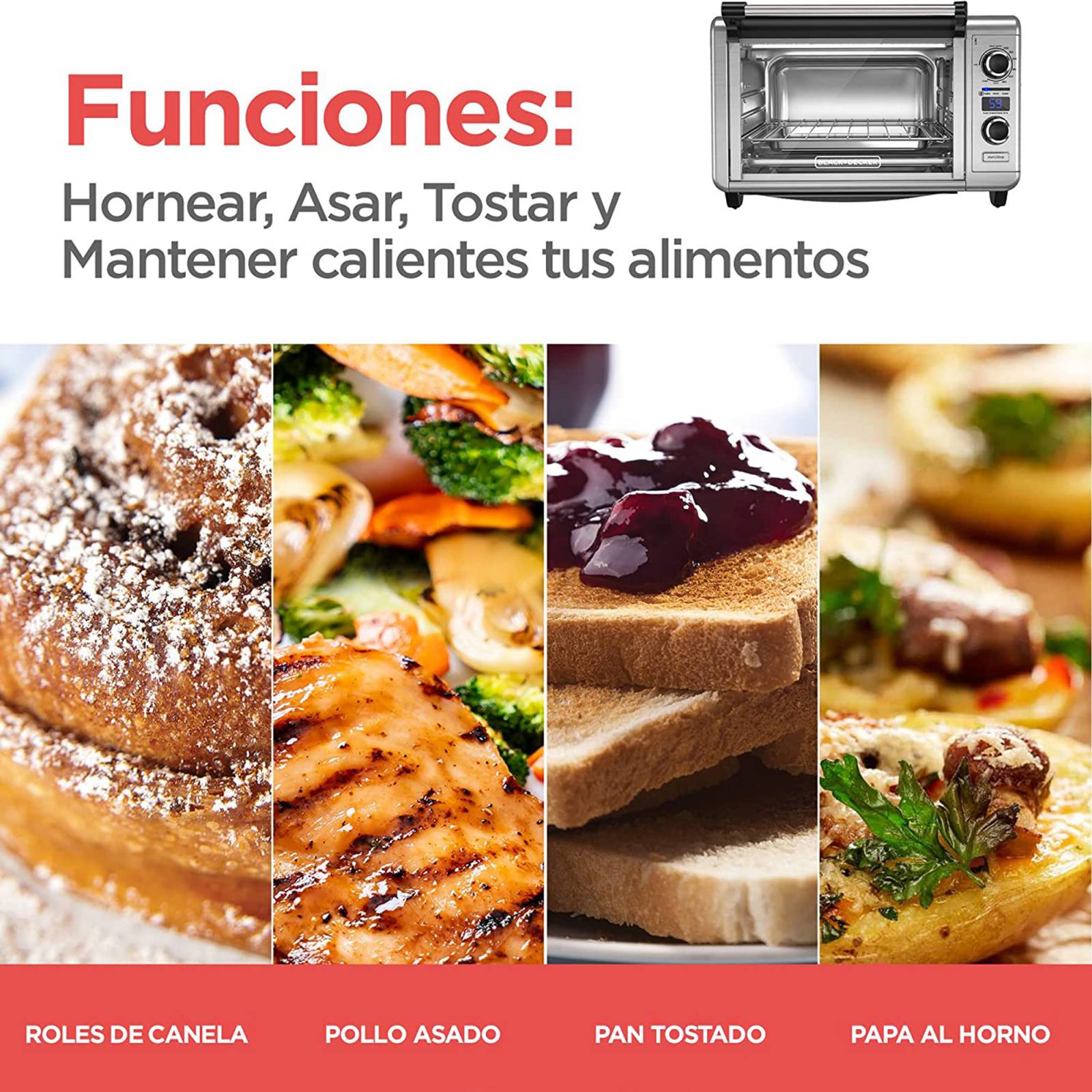 Horno Tostador B&D Digital Tod3300Ssd