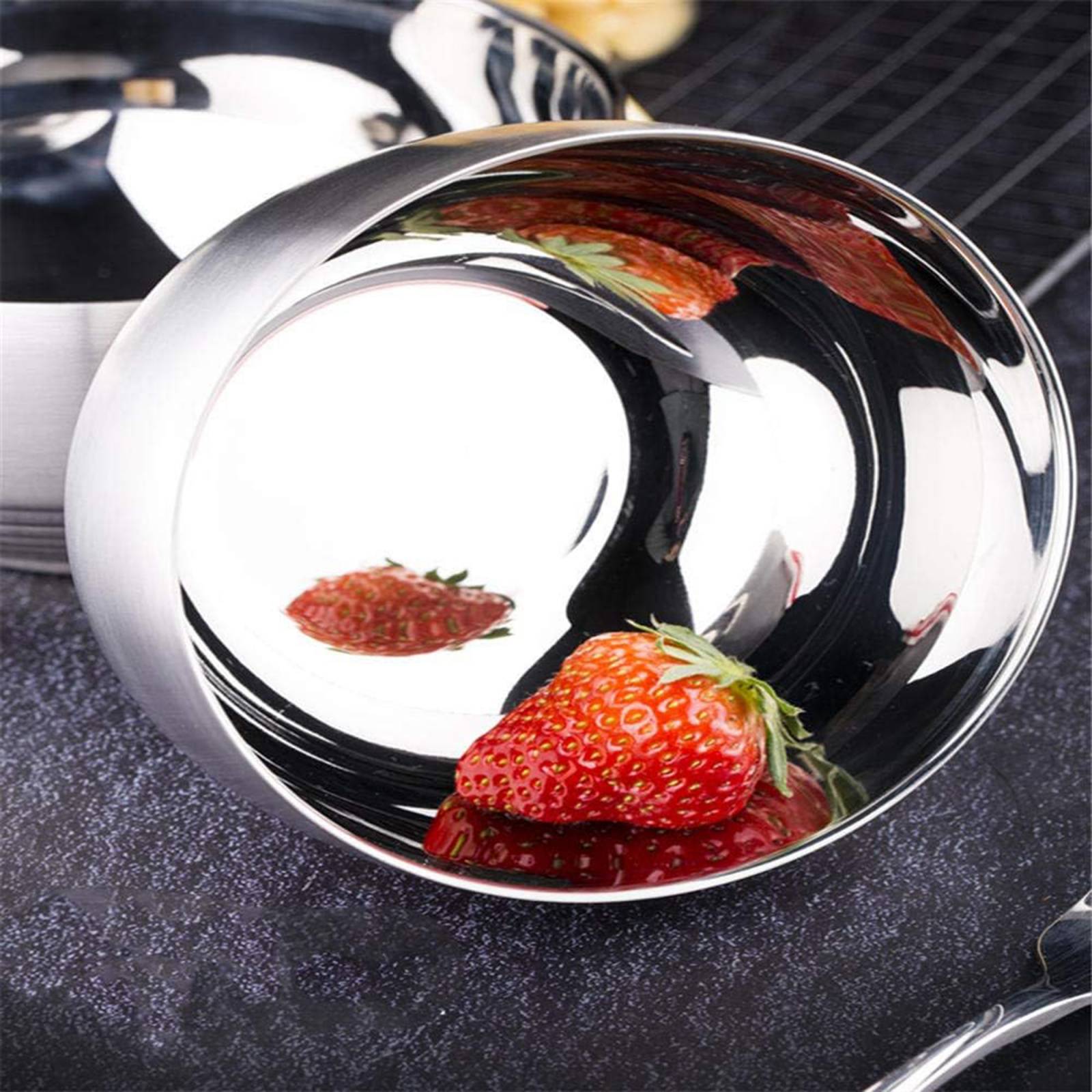 Juego de 3 Tazones de Acero Inox con Tapa 1L 125L y 165L