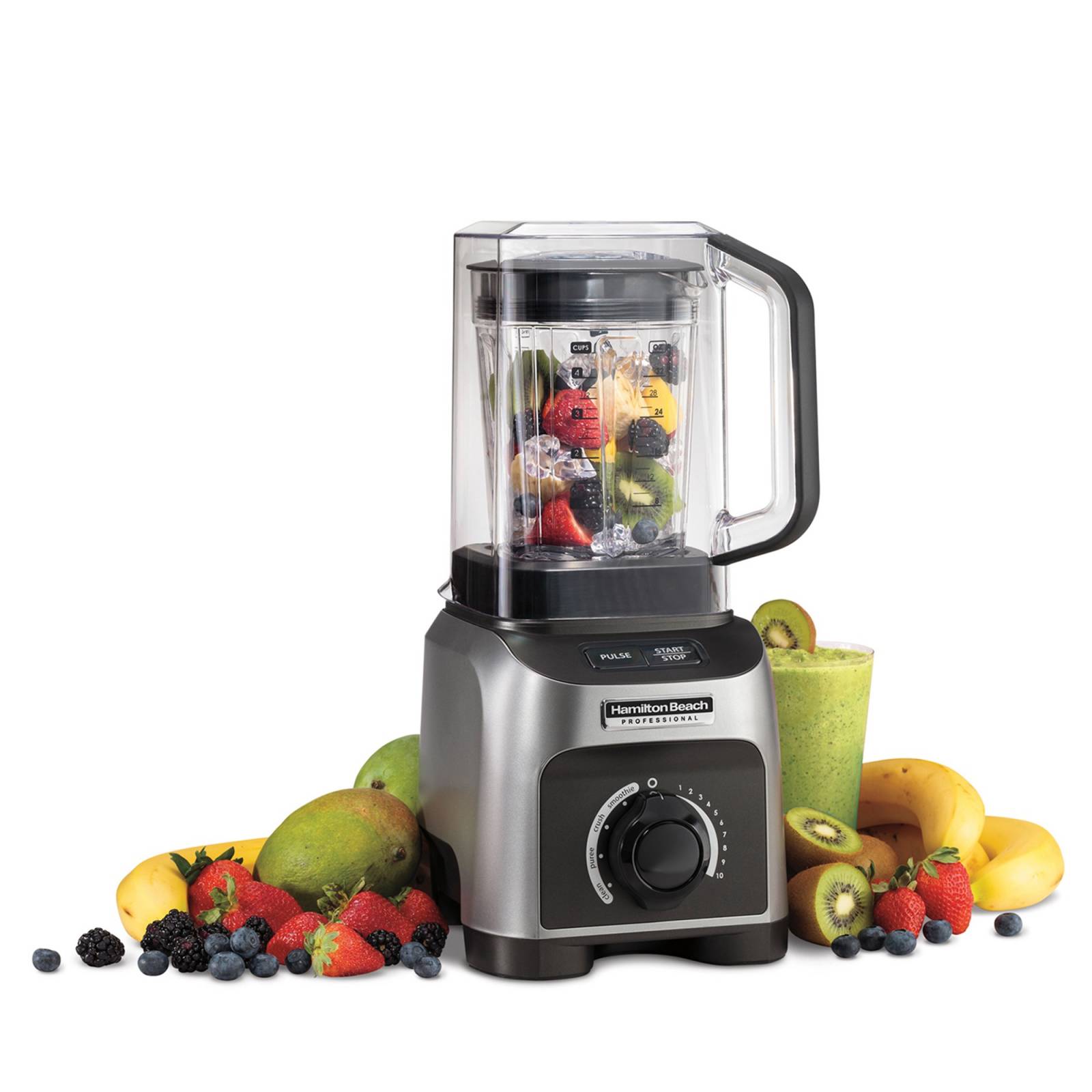 Licuadora Silenciosa Hamilton Beach 1500W Gris Negro