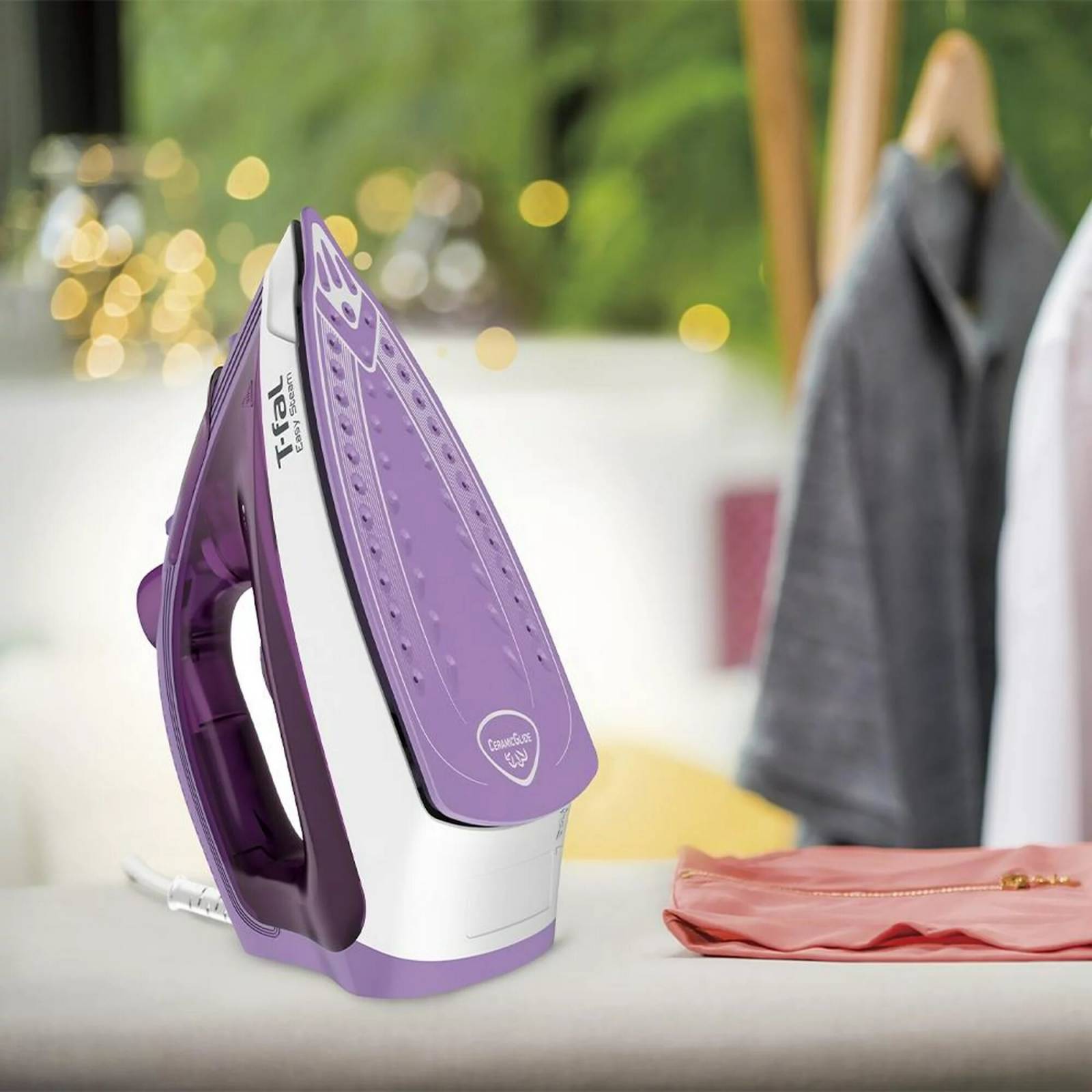 Plancha T Fal Express Steam Lila FV1953X0