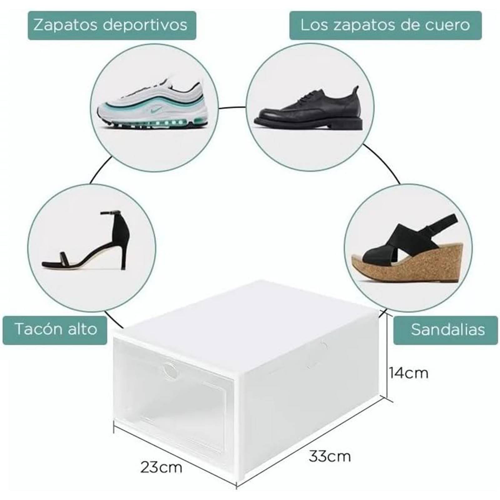 GENERICO Rack Organizador de Zapatos 12 Pares Apilable