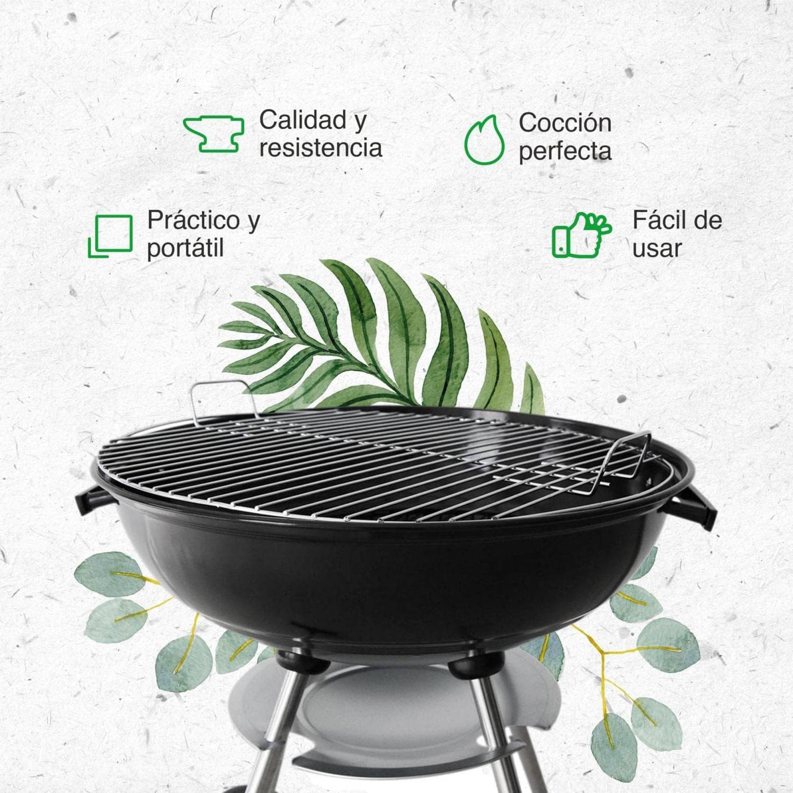 Asador Circular Aquila Mod 22 161 Color Negro